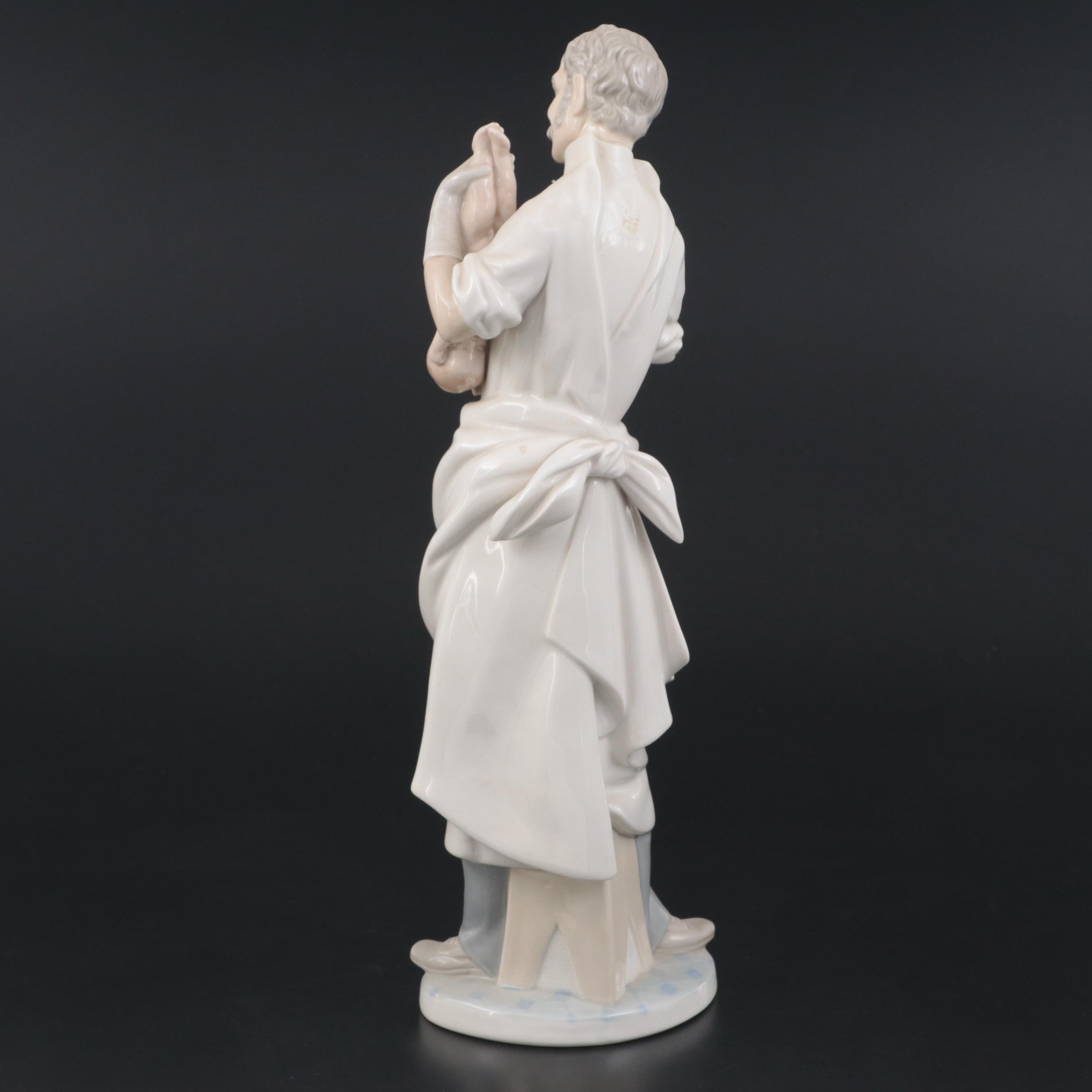 Lladró "Obstetrician" Porcelain Figurine Designed by Salvador Furió, 1974–1977