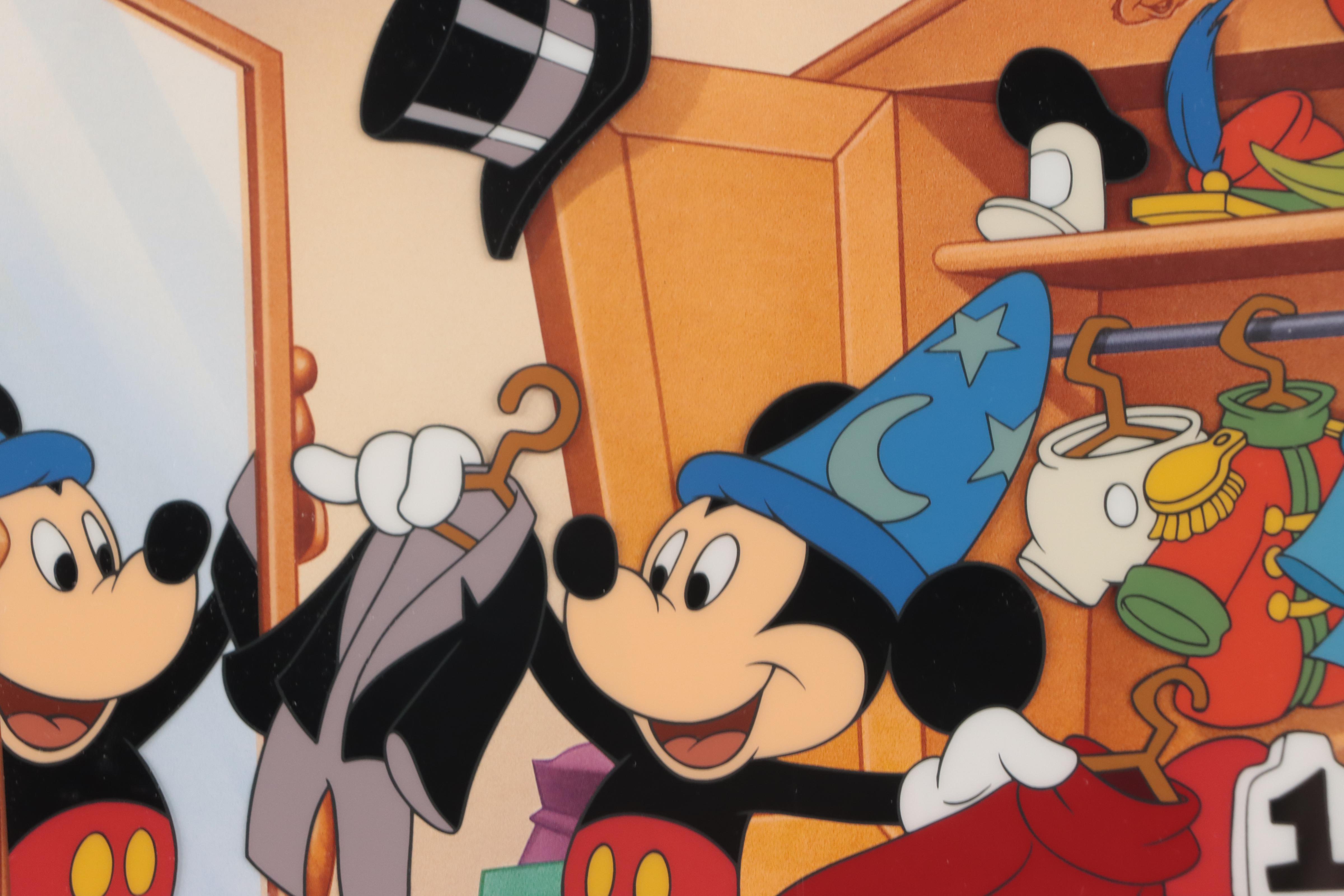 Disney Mickey Mouse Sericel "Changing of the Garb," 2000