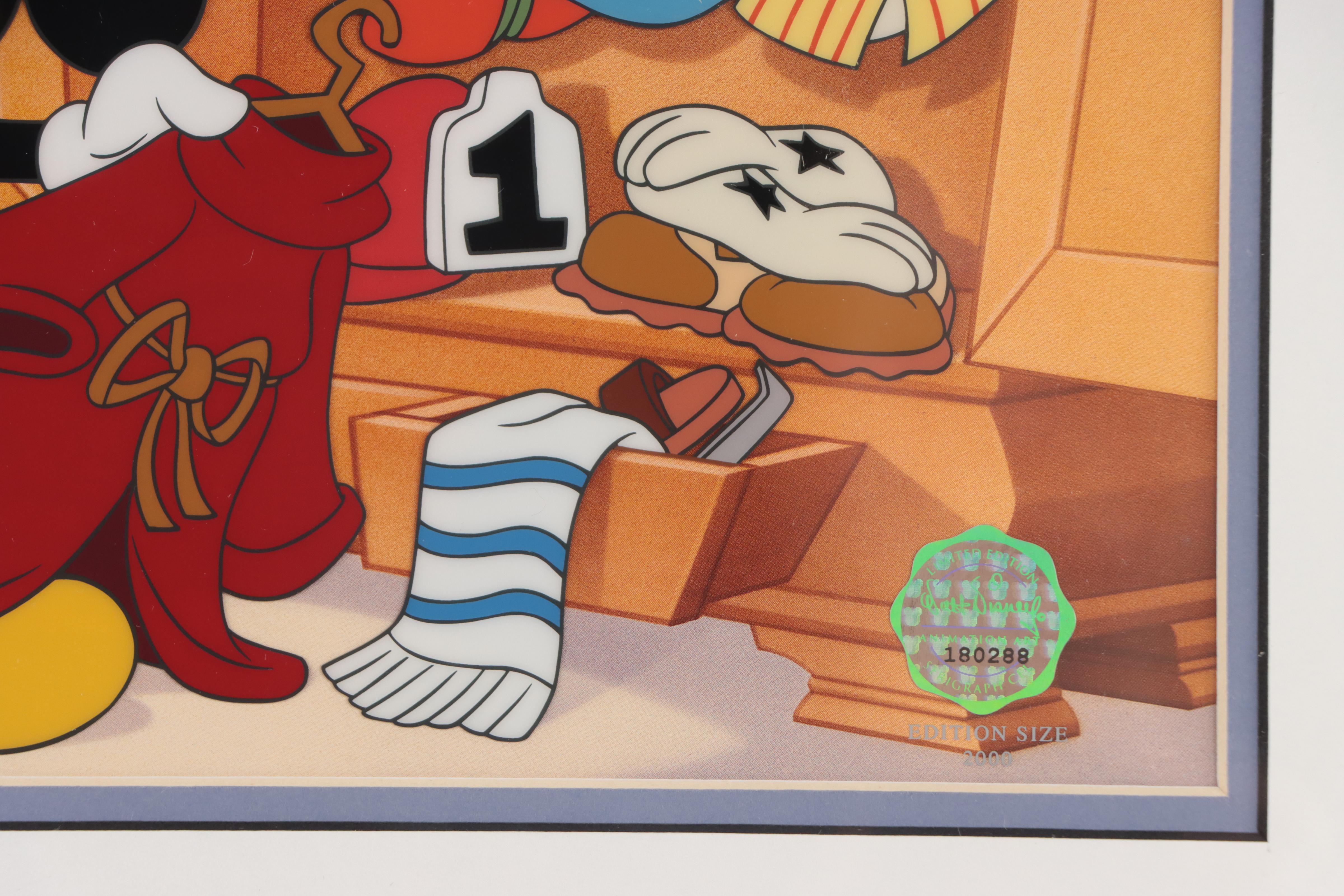 Disney Mickey Mouse Sericel "Changing of the Garb," 2000