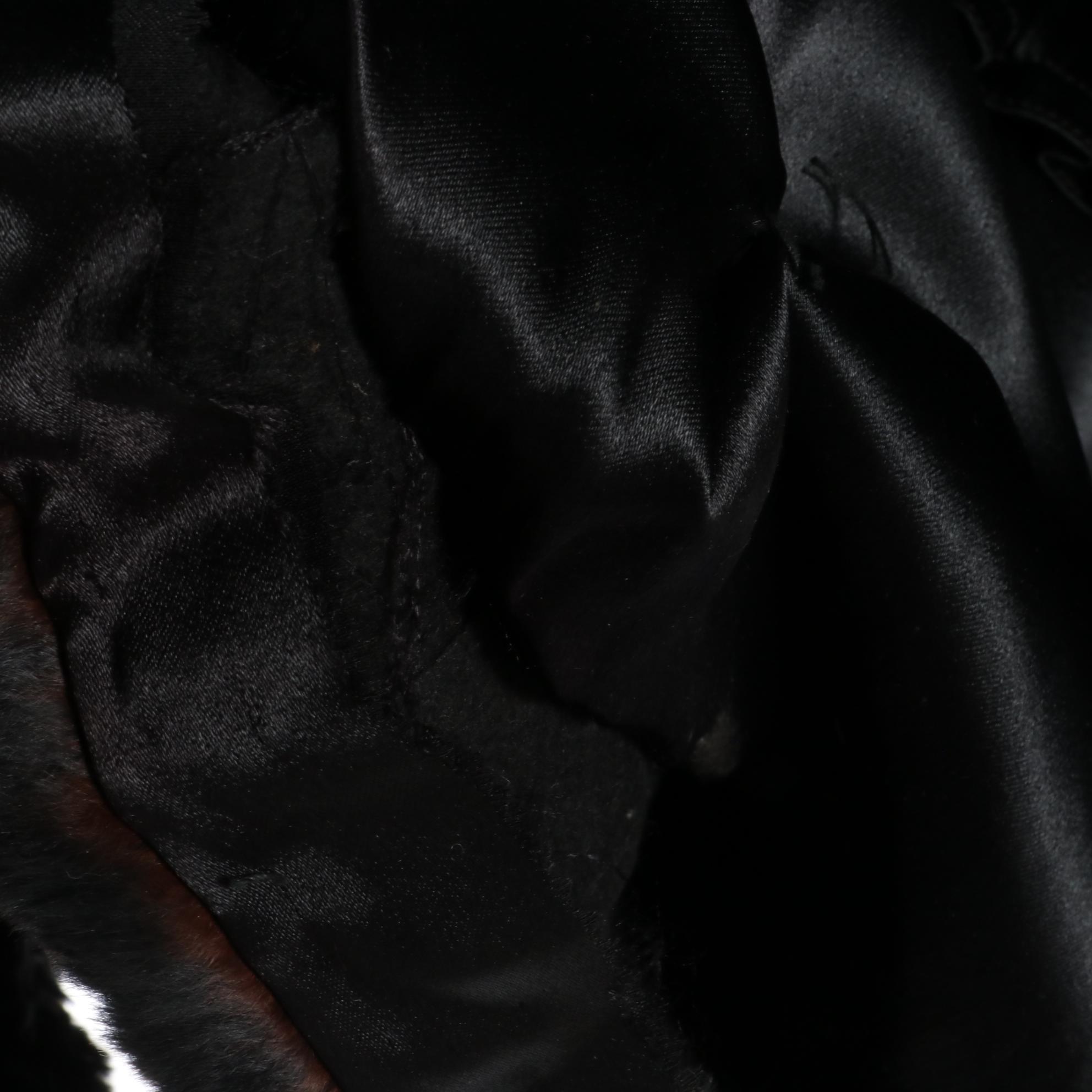 Dyed Sheared Muskrat Fur Cape from Roark Furs