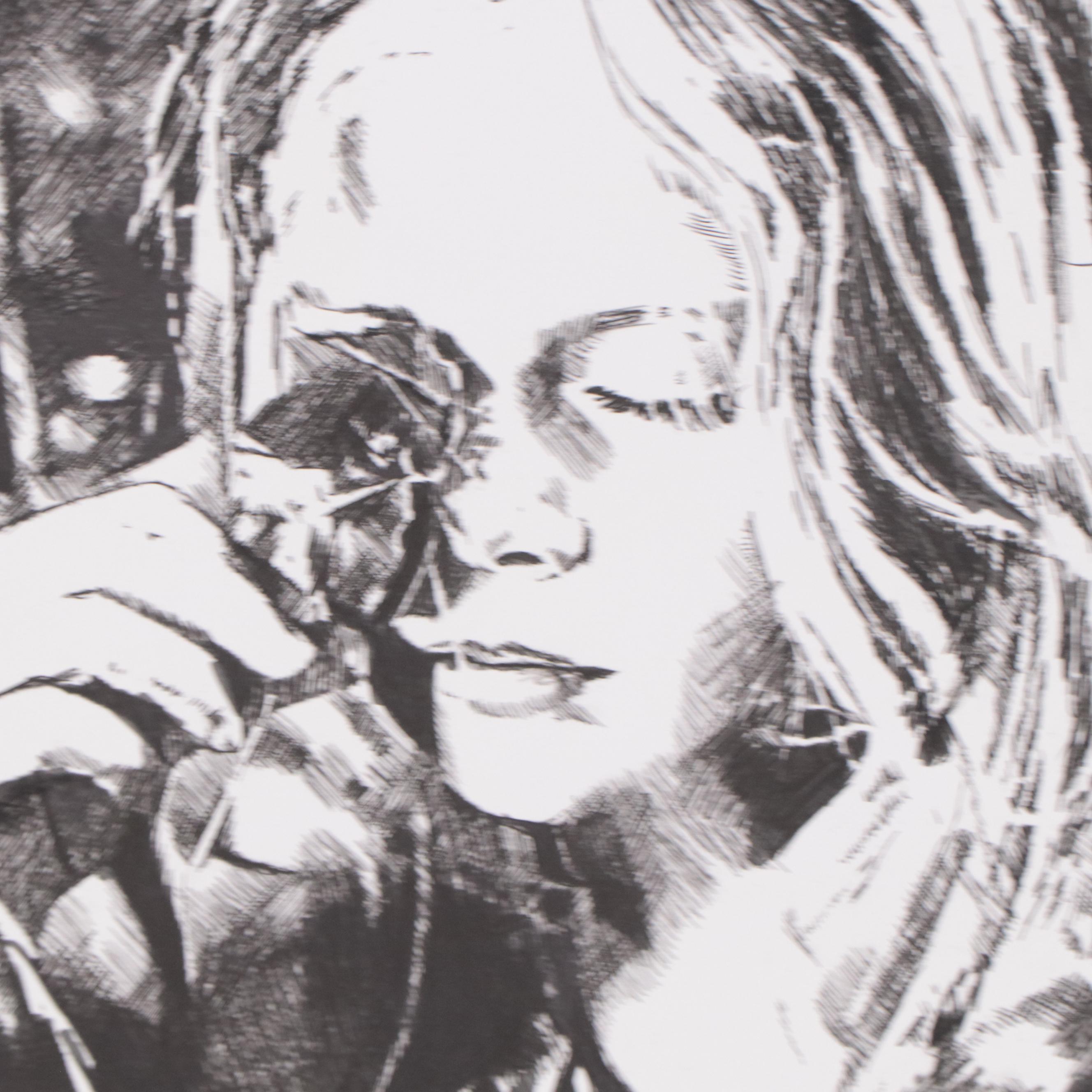 Portrait Ink Drawing of a , 2021