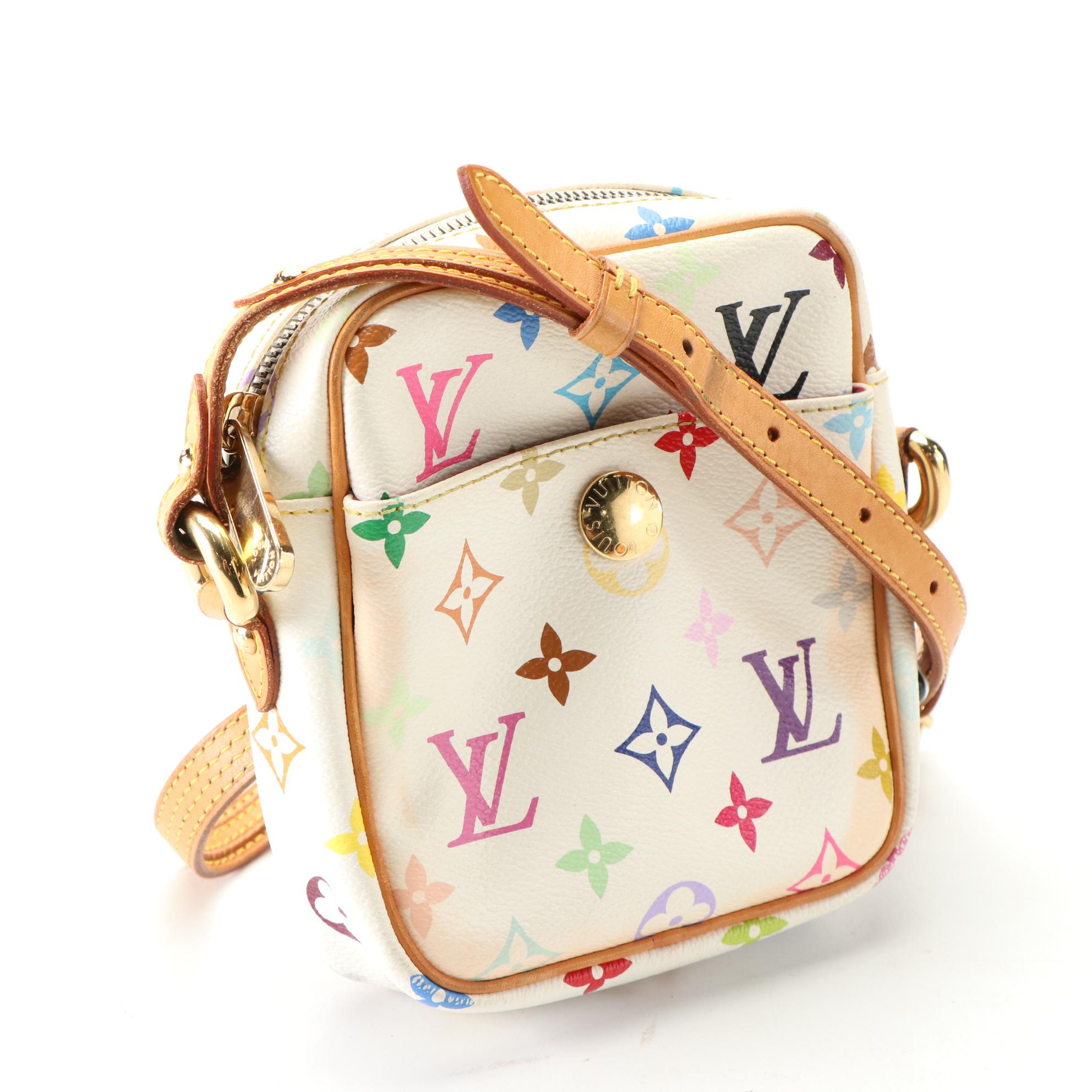 Louis Vuitton Rift Crossbody Bag in Multicolore Canvas and Vachetta Leather