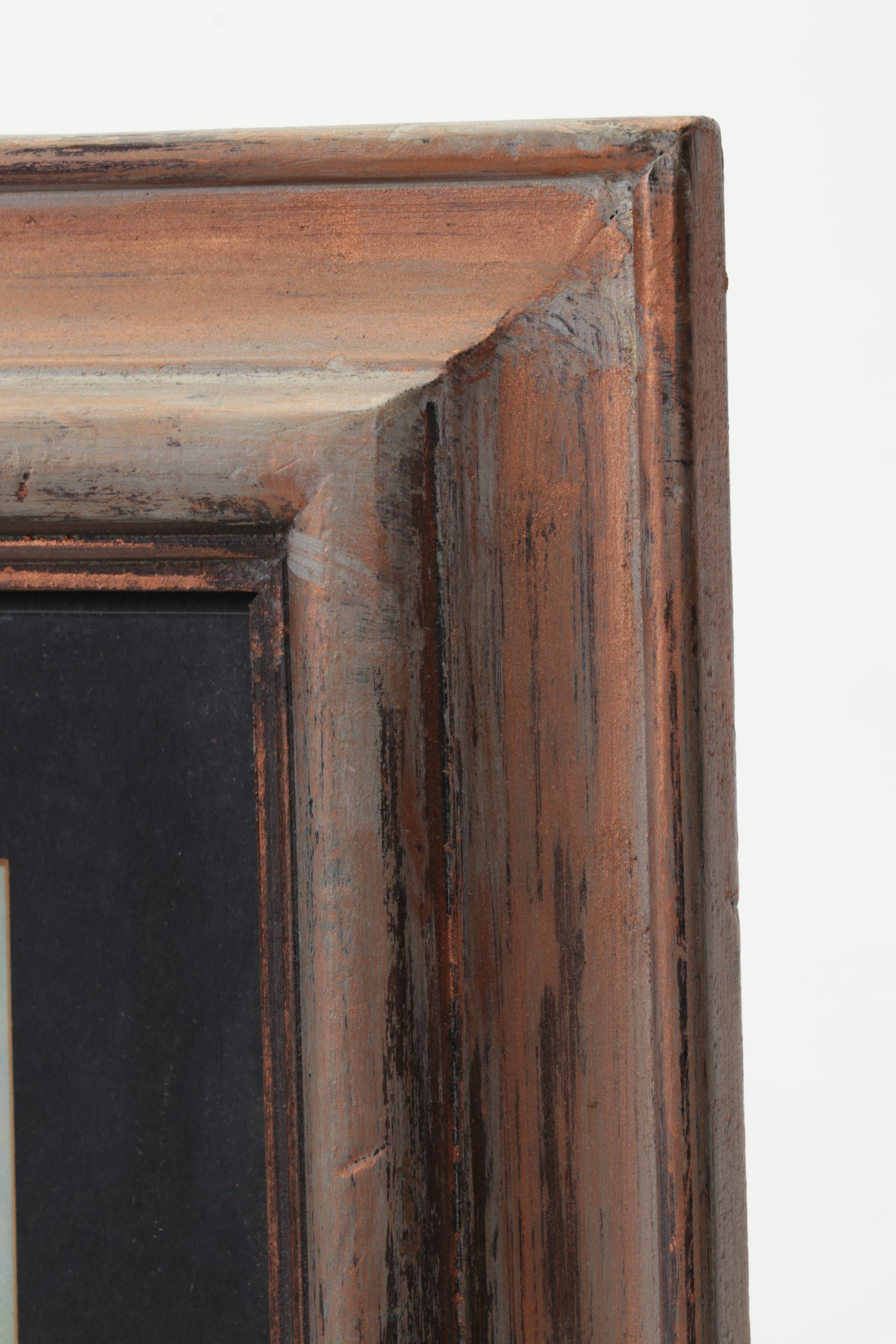 Watercolor and Gouache Painting After Georg Grosz "Dawn," Circa 1970