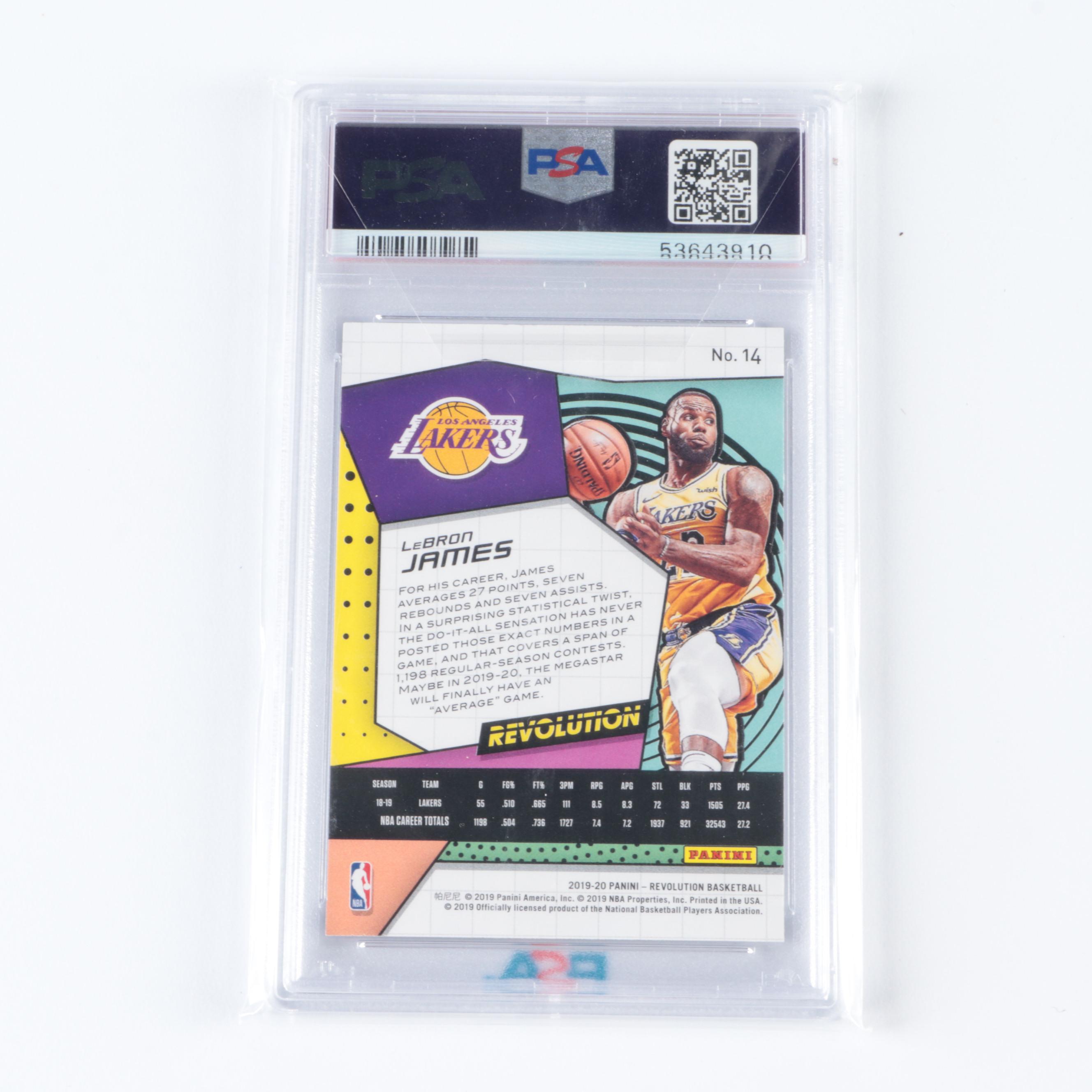 2019 Revolution LeBron James PSA Graded 10 Gem Mint and More Basketball Cards