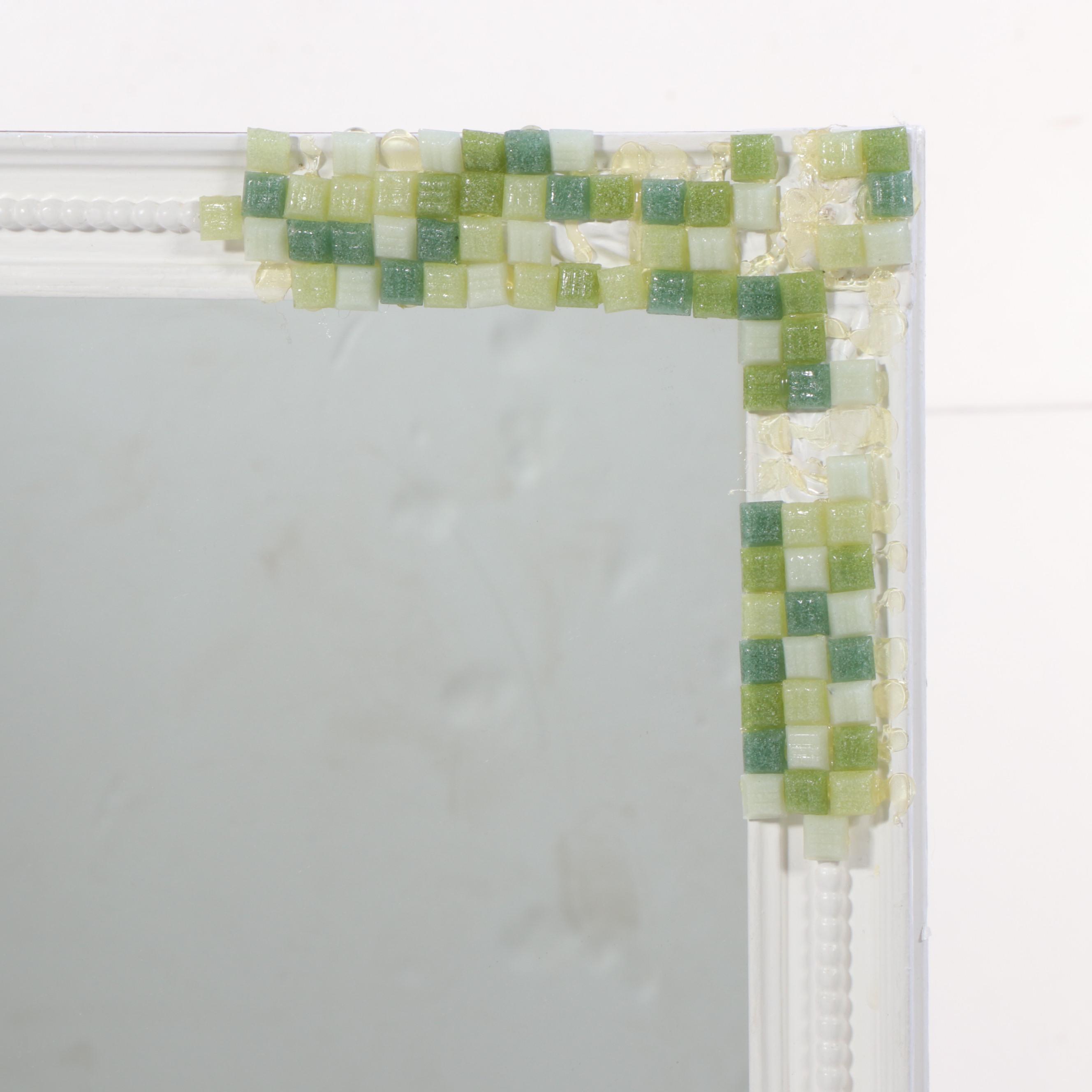 White-Painted Dresser and Nightstand, Mid-20th Century