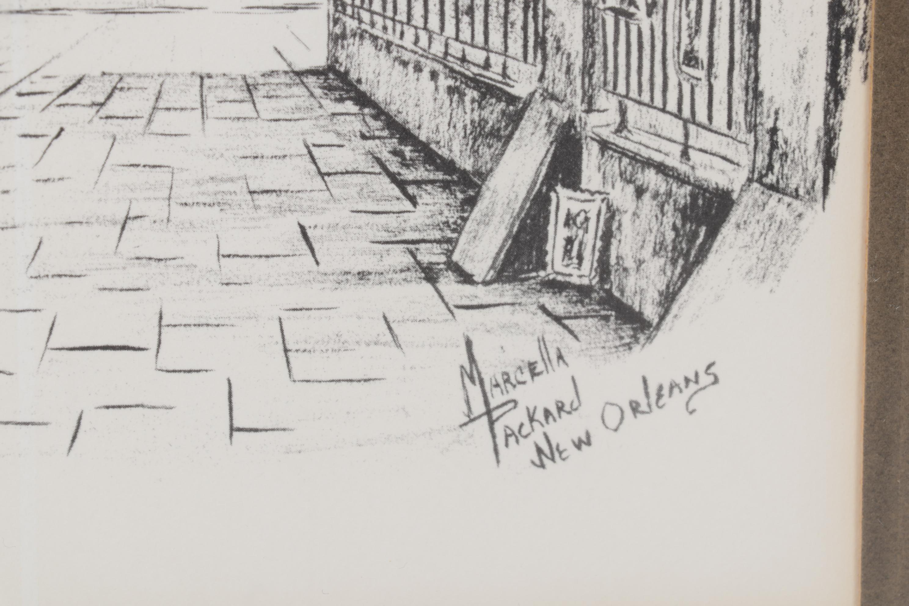 New Orleans Offset Lithographs After Marcella Packard, Late 20th Century