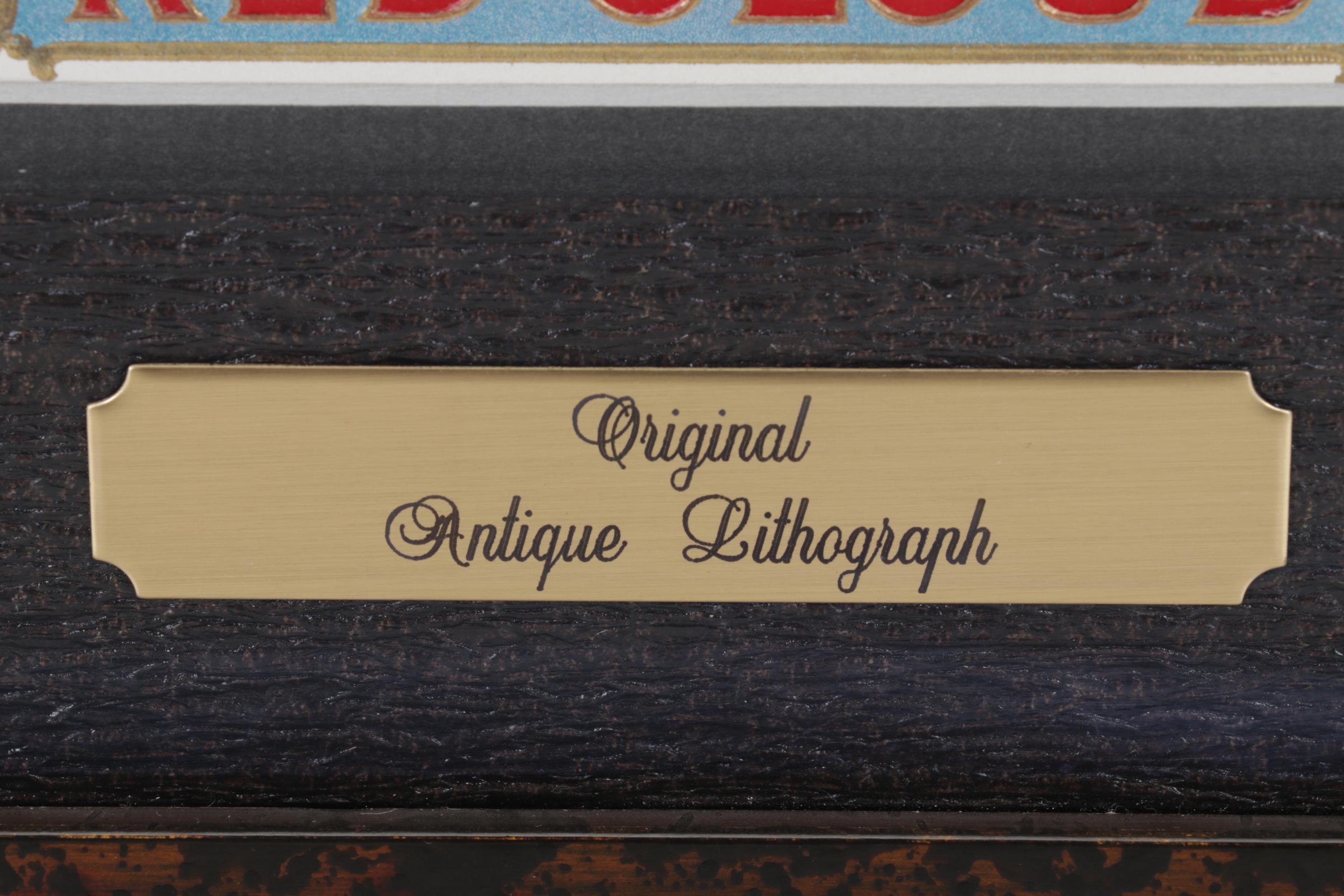 Red Cloud Embossed Offset Lithograph Cigar Box Label, Early 20th Century