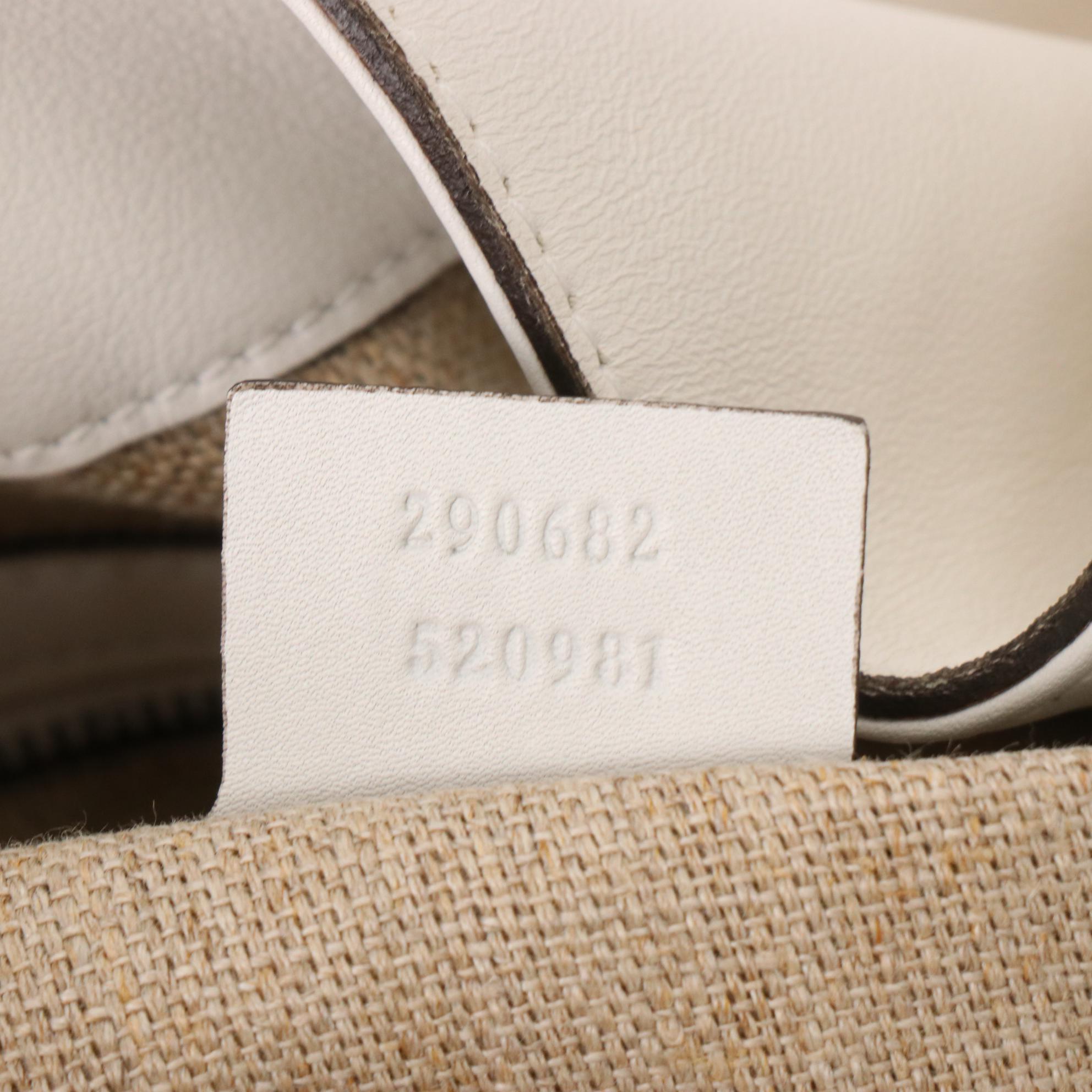 Gucci 1970 Chain Strap Hobo Bag in White Leather with Tassel