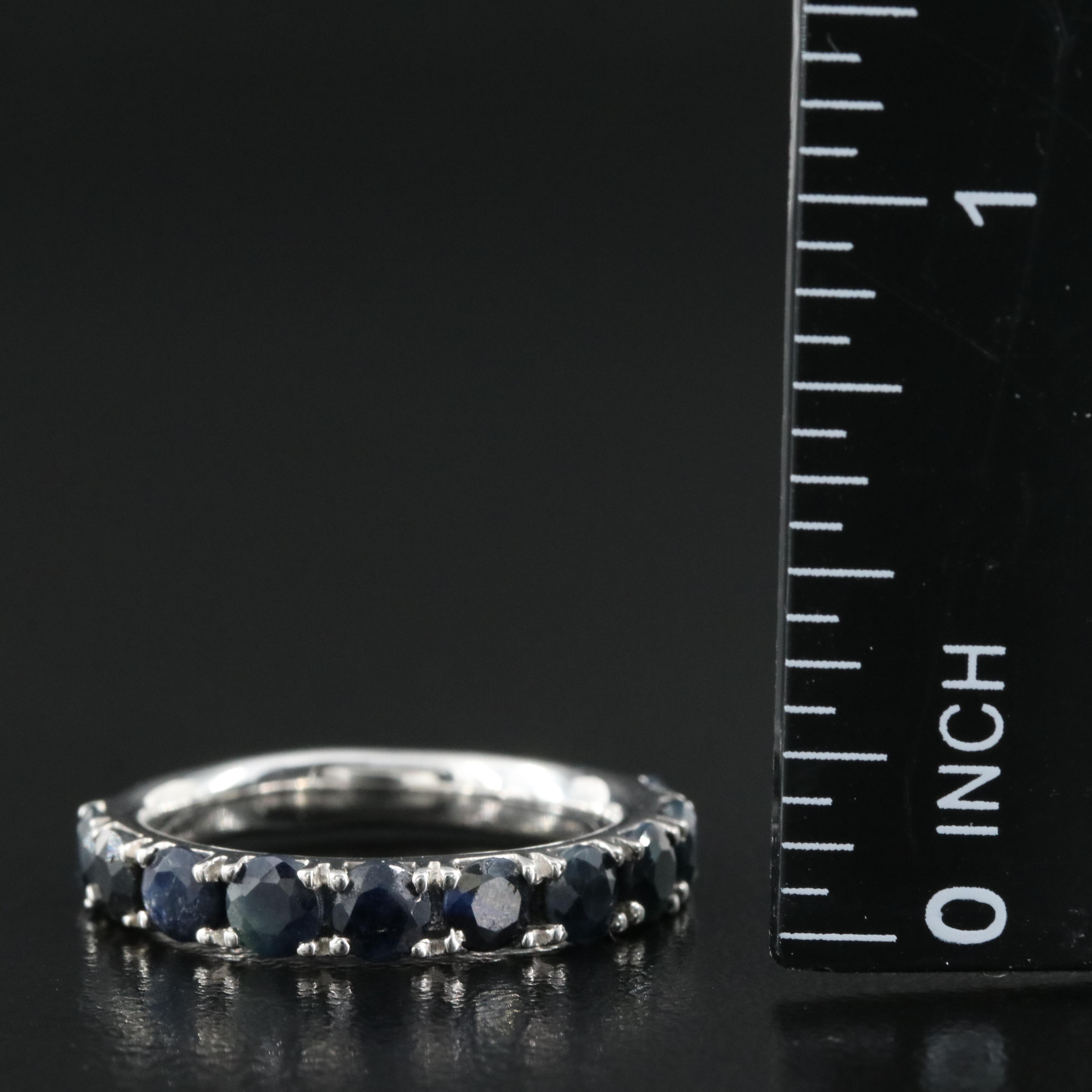Sterling Sapphire Band