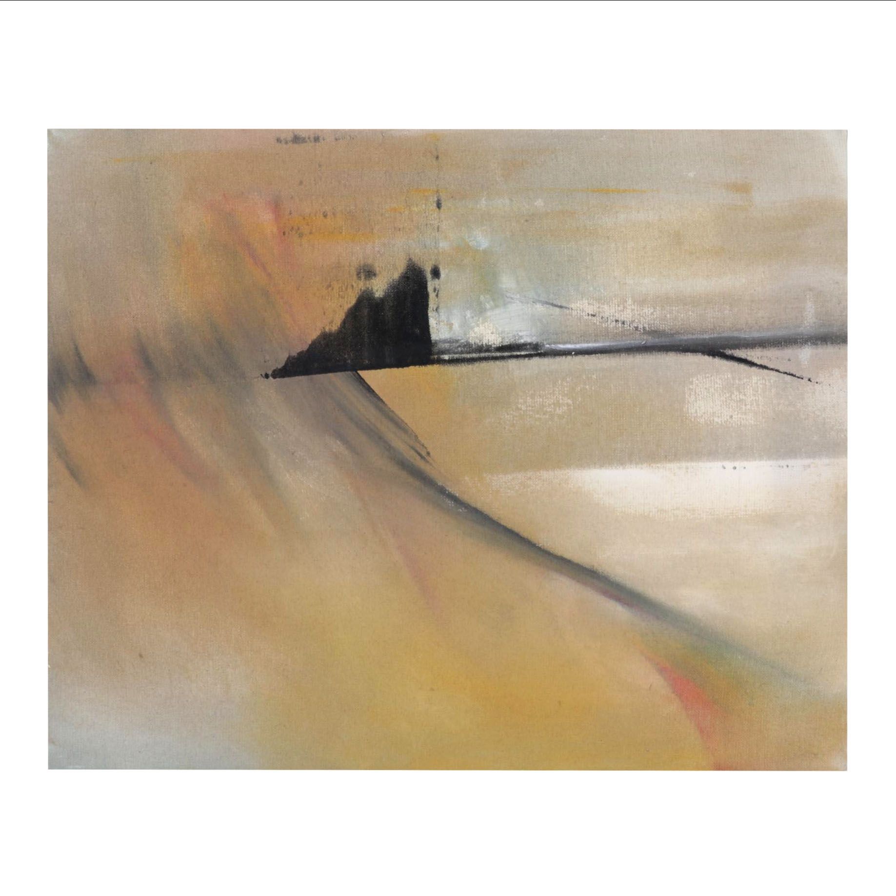 Kirk Hughey Abstract Oil Painting, Circa 2000