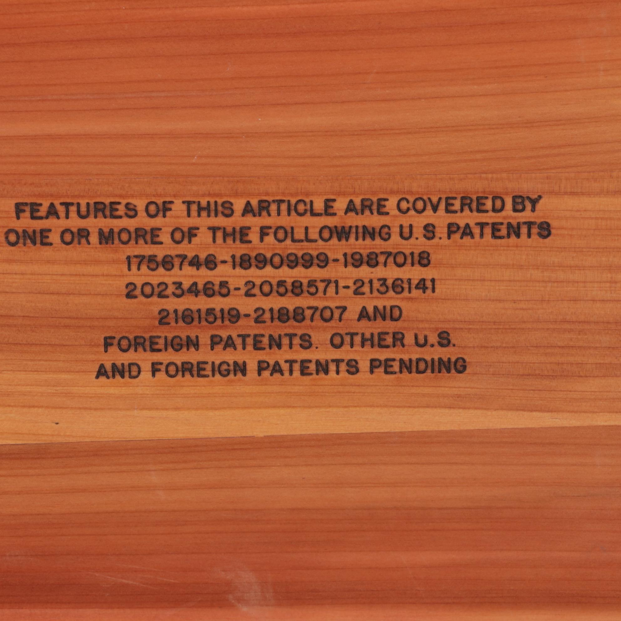 Art Deco Style Lane Aromatite Waterfall Walnut Cedar Trunk