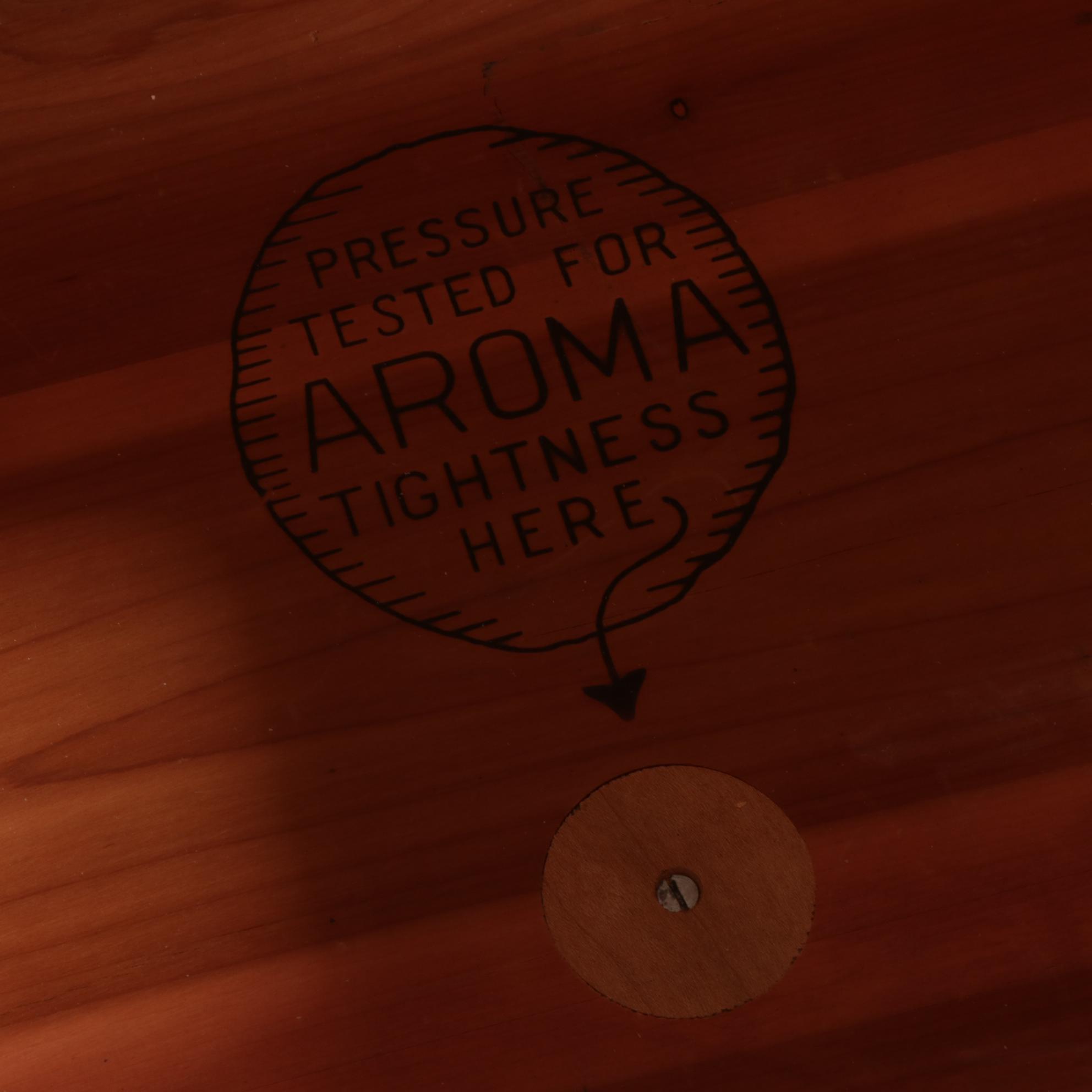 Art Deco Style Lane Aromatite Waterfall Walnut Cedar Trunk