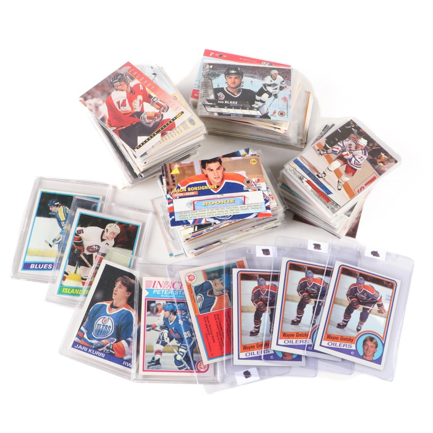 Topps and Other Hockey Cards with Wayne Gretzky, Jari Kurri and More, 1970s–90s