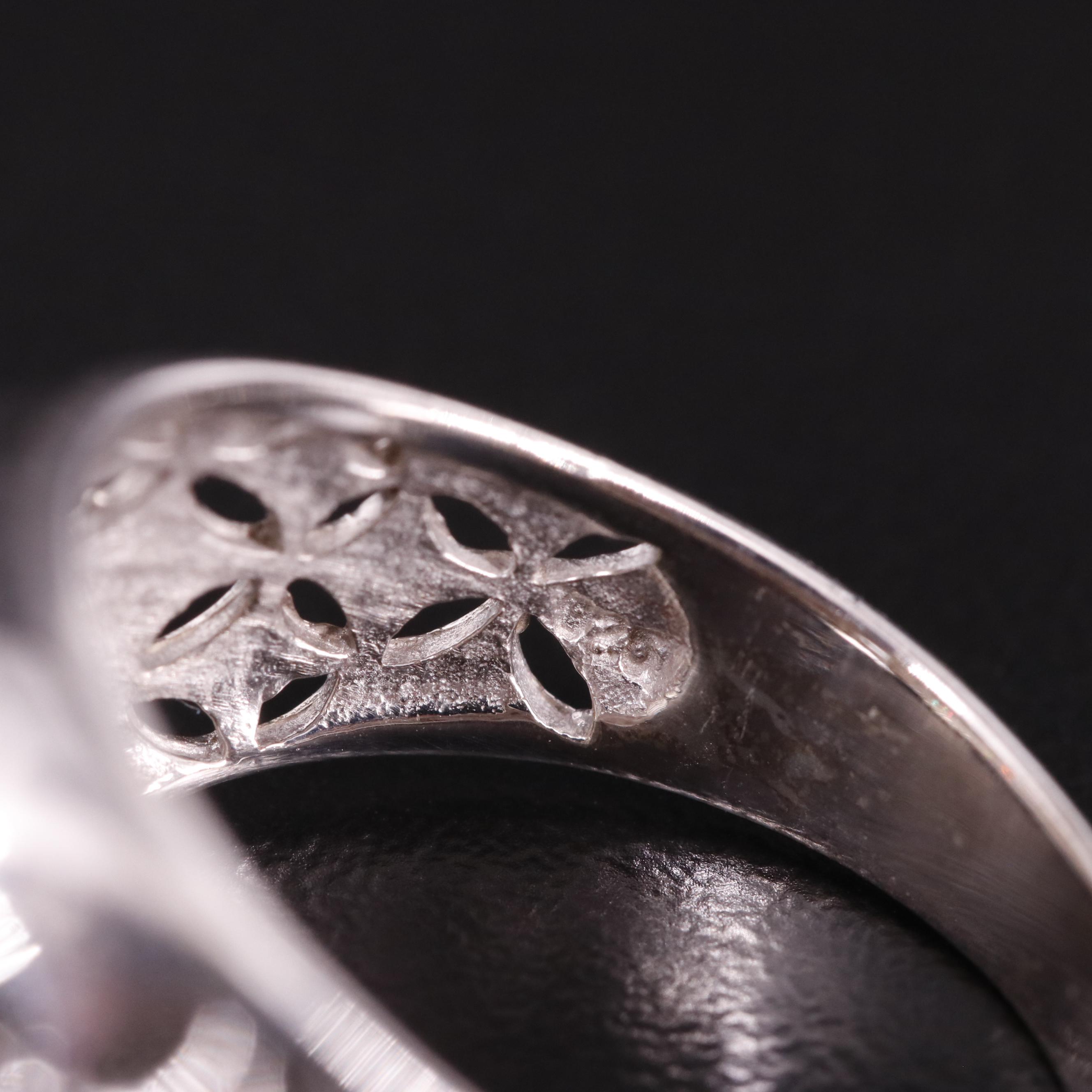 Sterling Cubic Zirconia Tapered Band