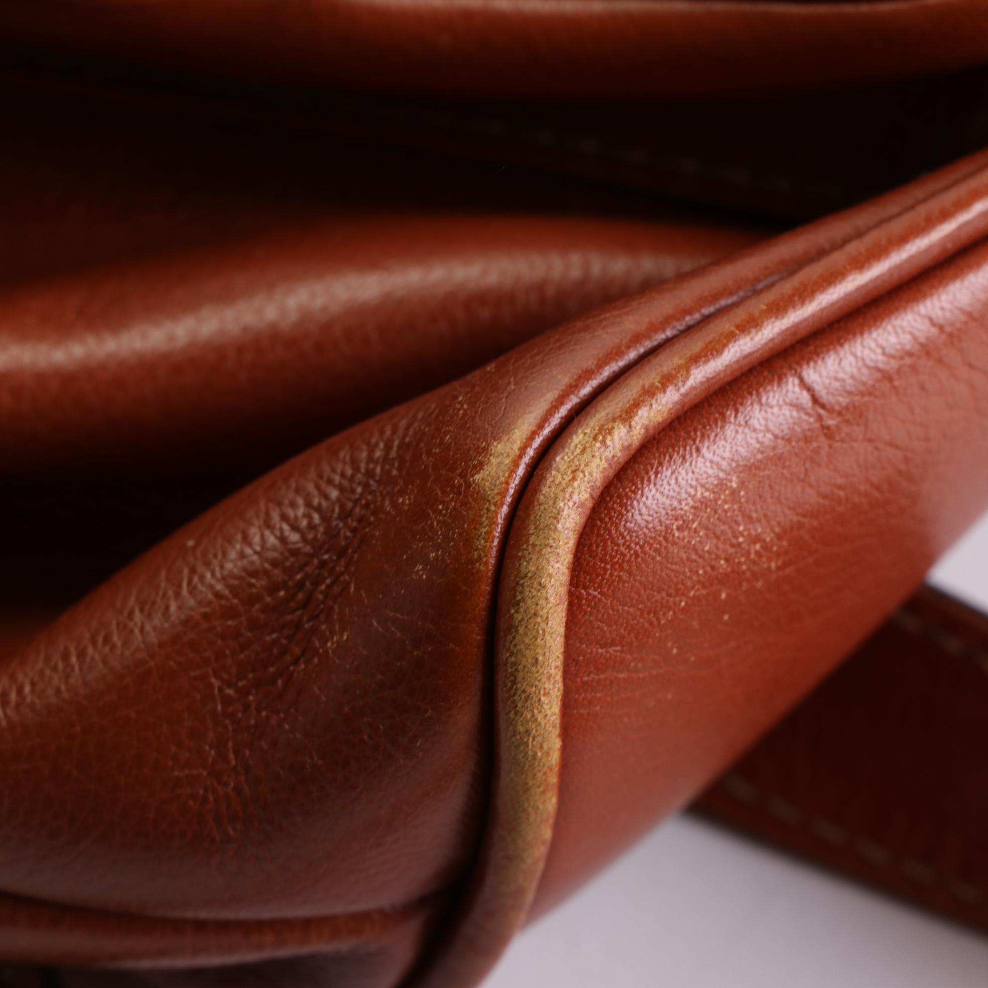 Gucci Small Bamboo Backpack in Full-Grained Leather