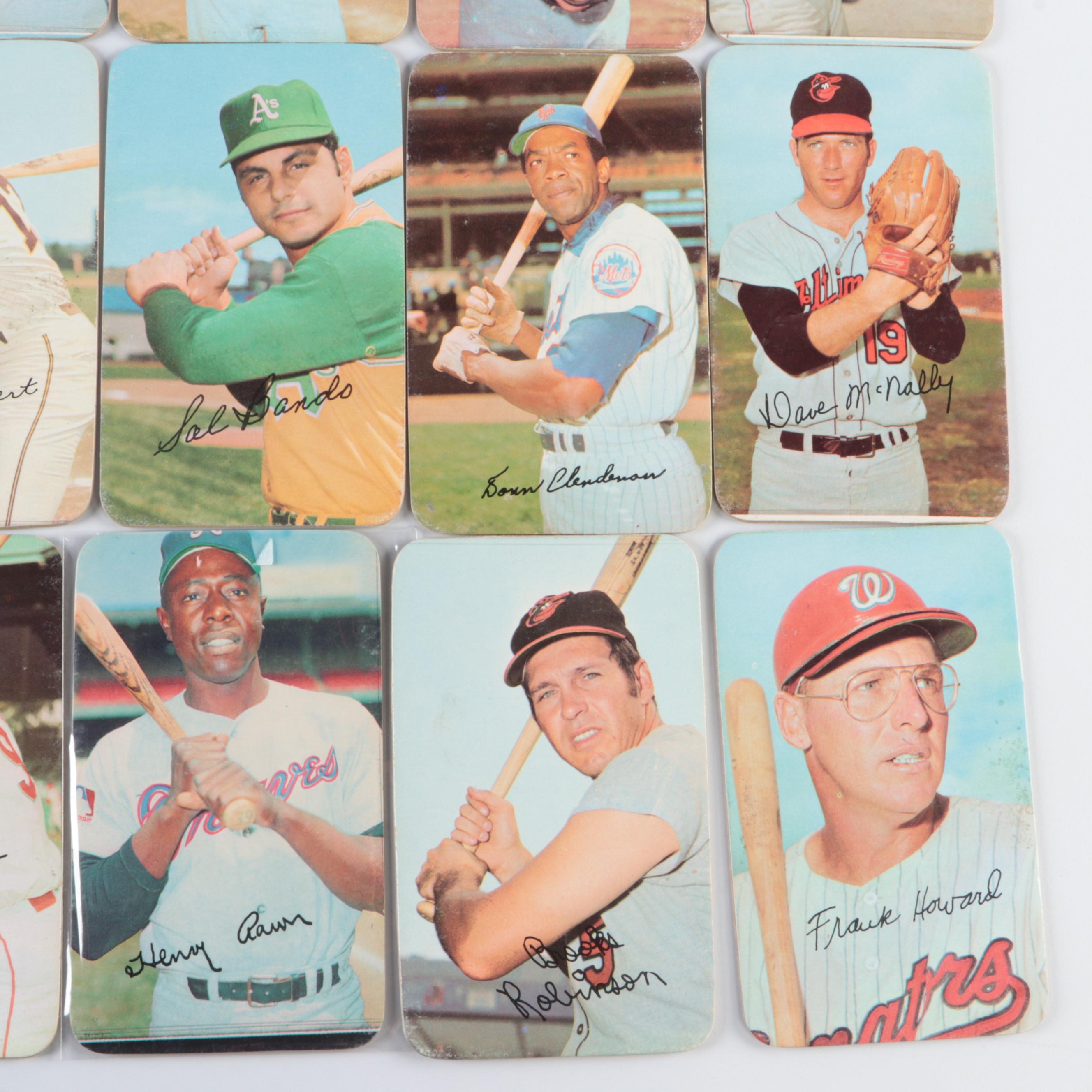 1970-1971 Topps Super Baseball Cards with Hank Aaron, Brooks Robinson and More