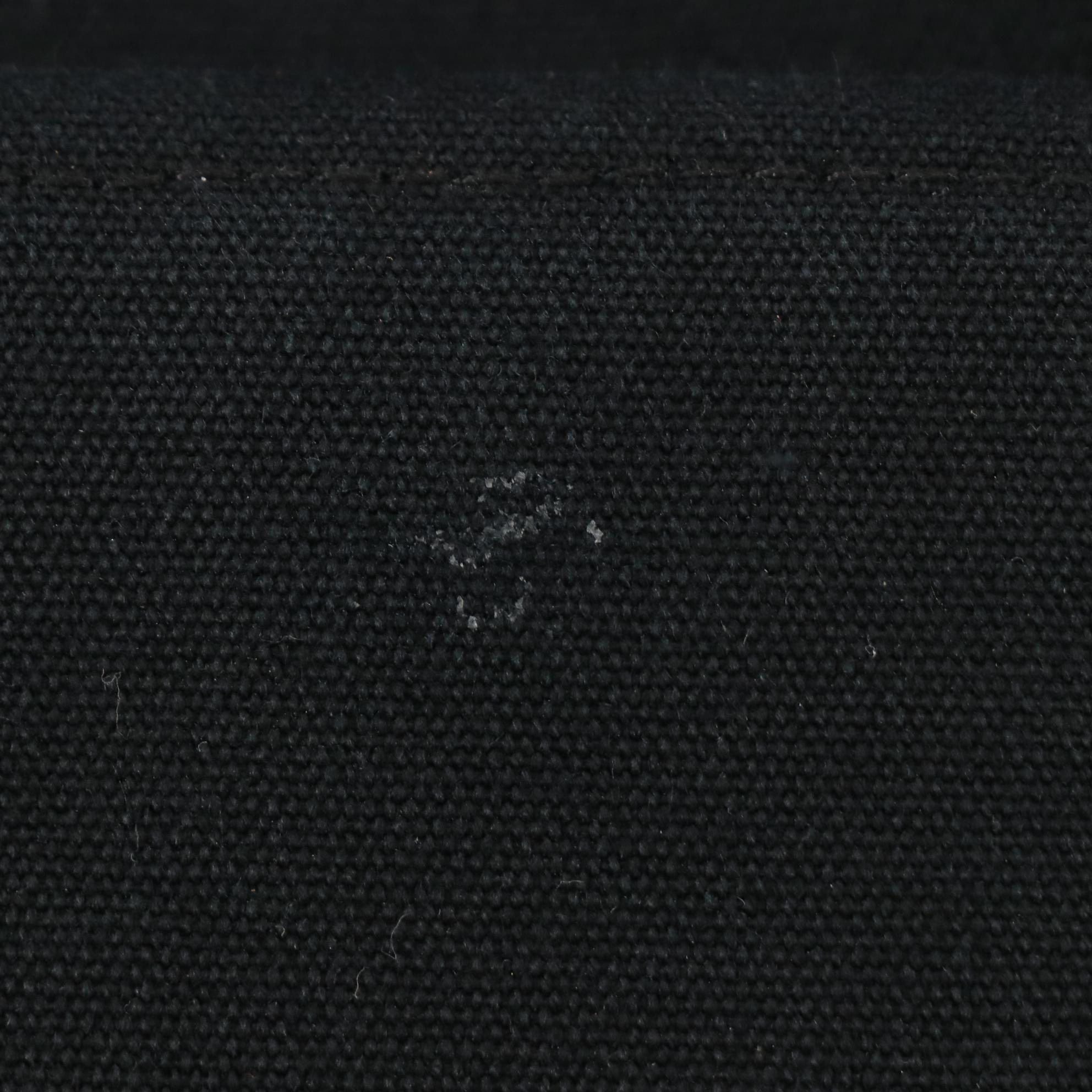 Hermès Fourre Tout MM Bag in Navy and Black Cotton Canvas