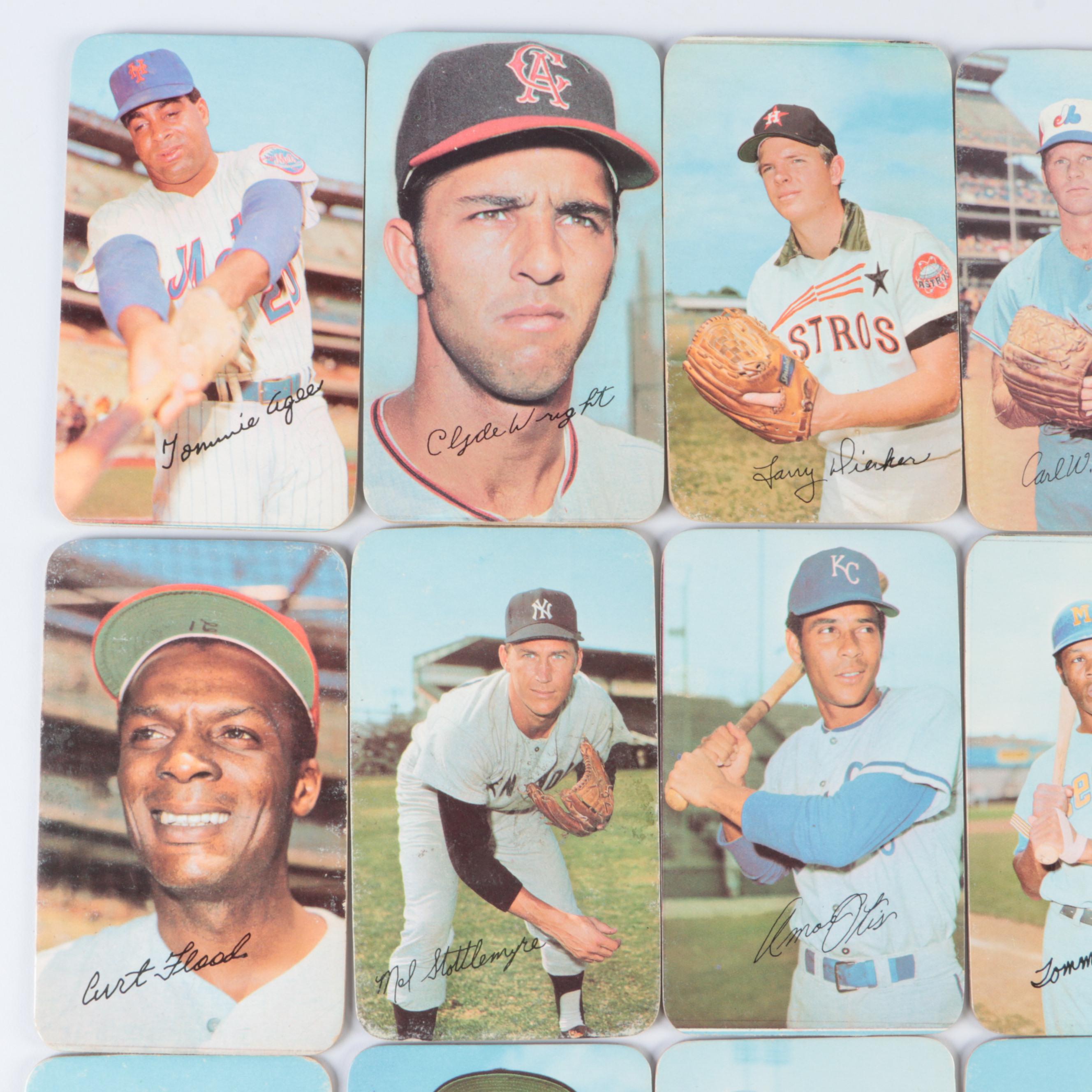 1970-1971 Topps Super Baseball Cards with Hank Aaron, Brooks Robinson and More