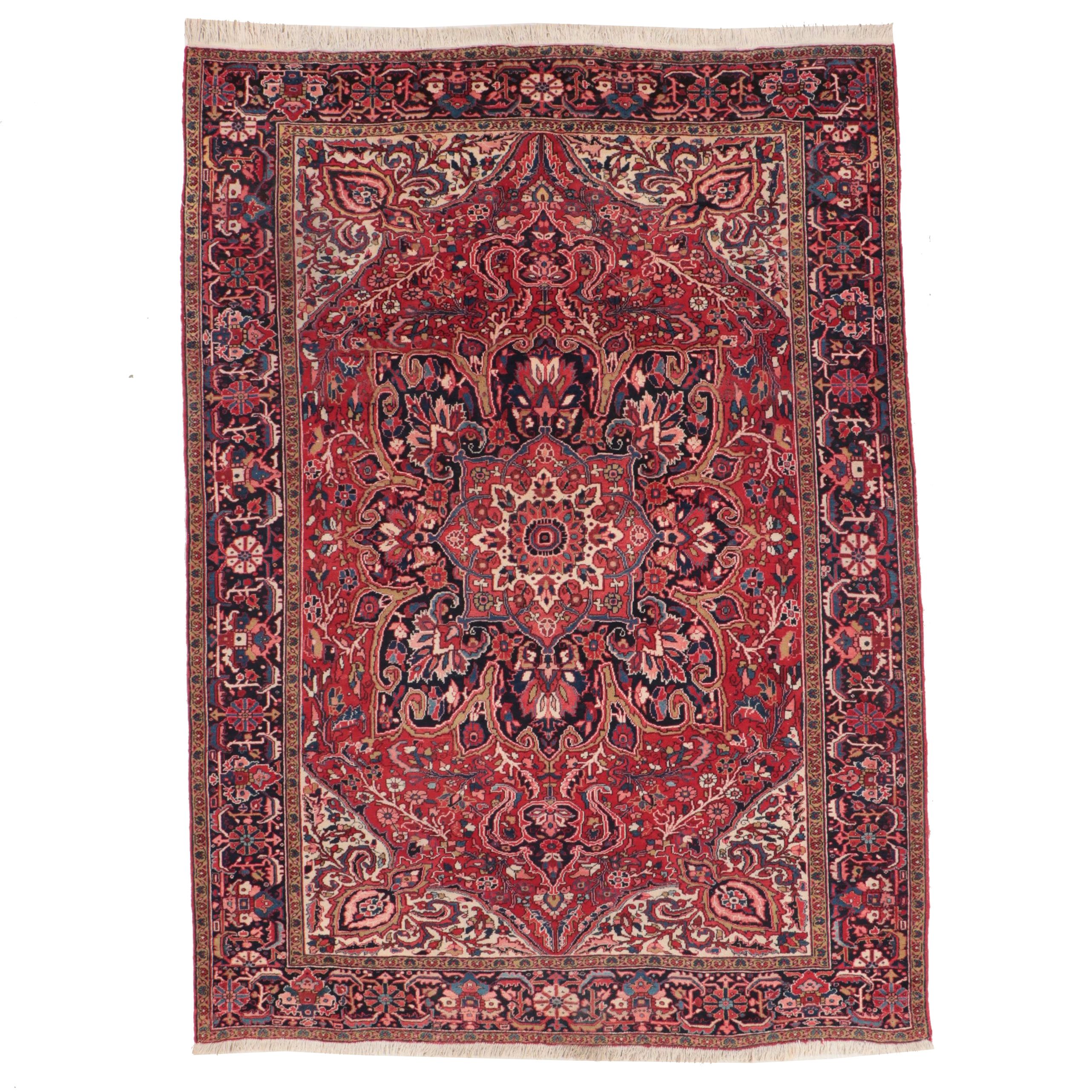 8'6 x 11'10 Hand-Knotted Persian Kermanshah Area Rug