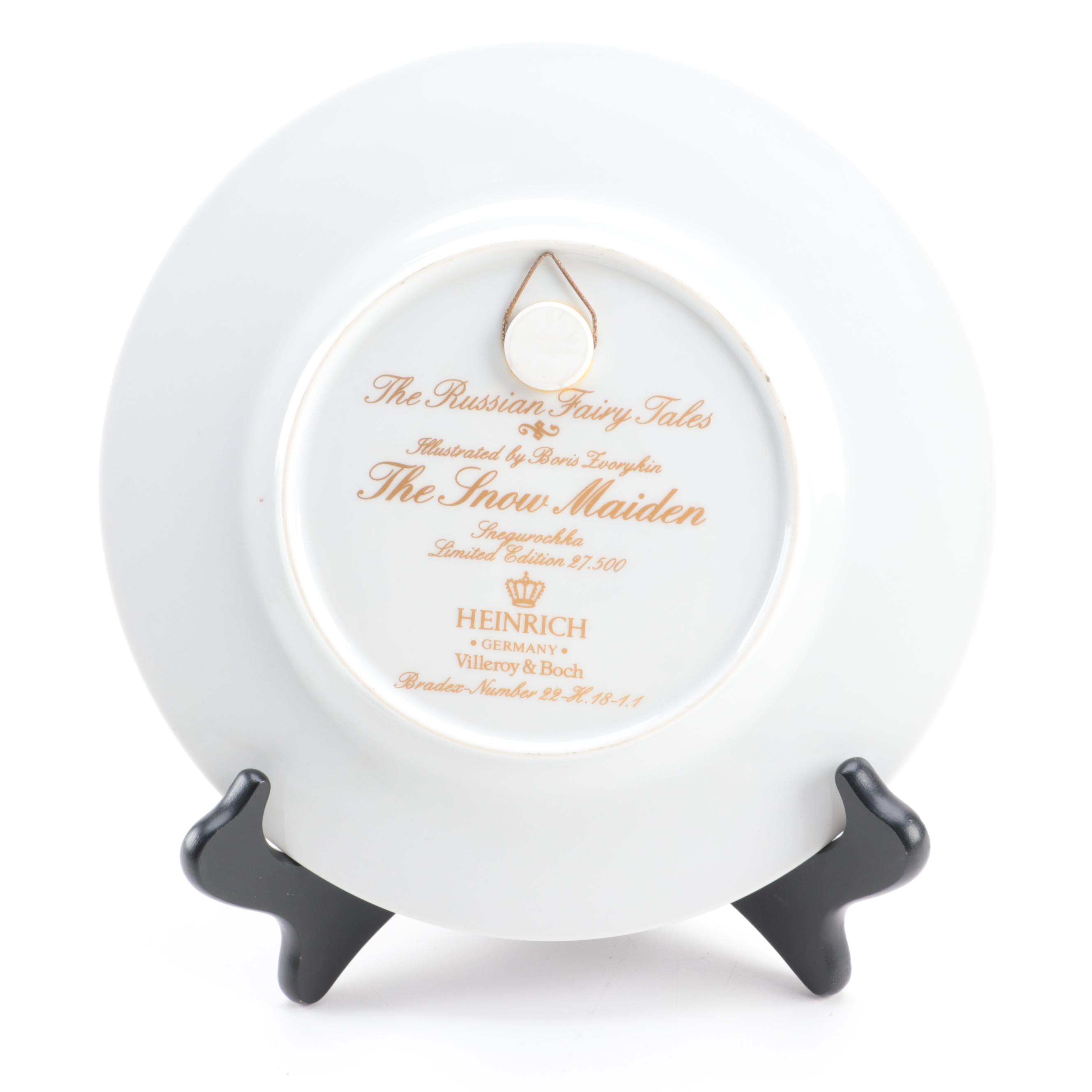 Heinrich The Russian Fairy Tales with Wedgwood The Legend of King Arthur Plates