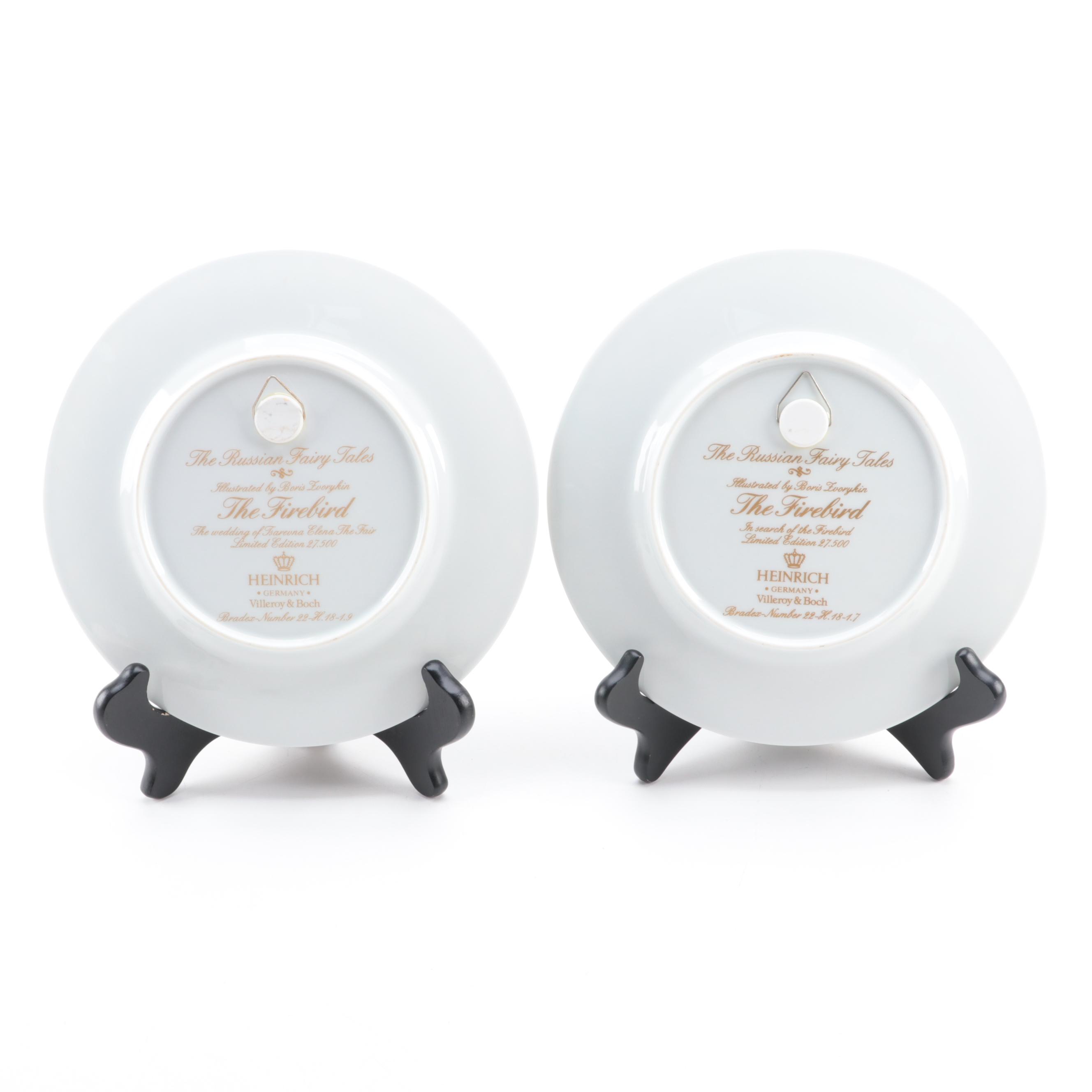 Heinrich The Russian Fairy Tales with Wedgwood The Legend of King Arthur Plates