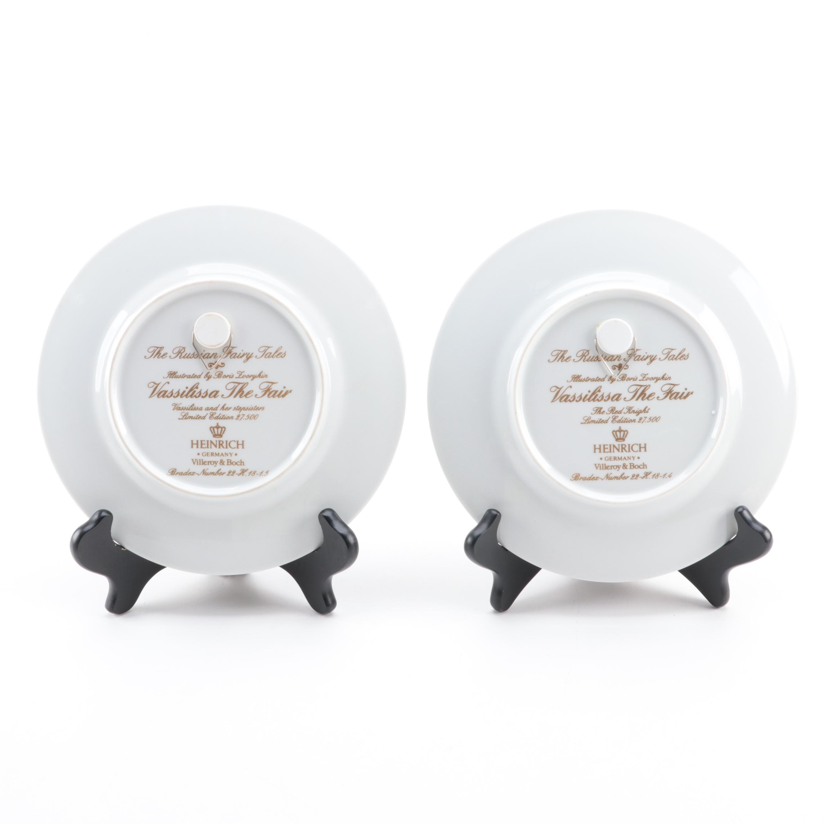 Heinrich The Russian Fairy Tales with Wedgwood The Legend of King Arthur Plates