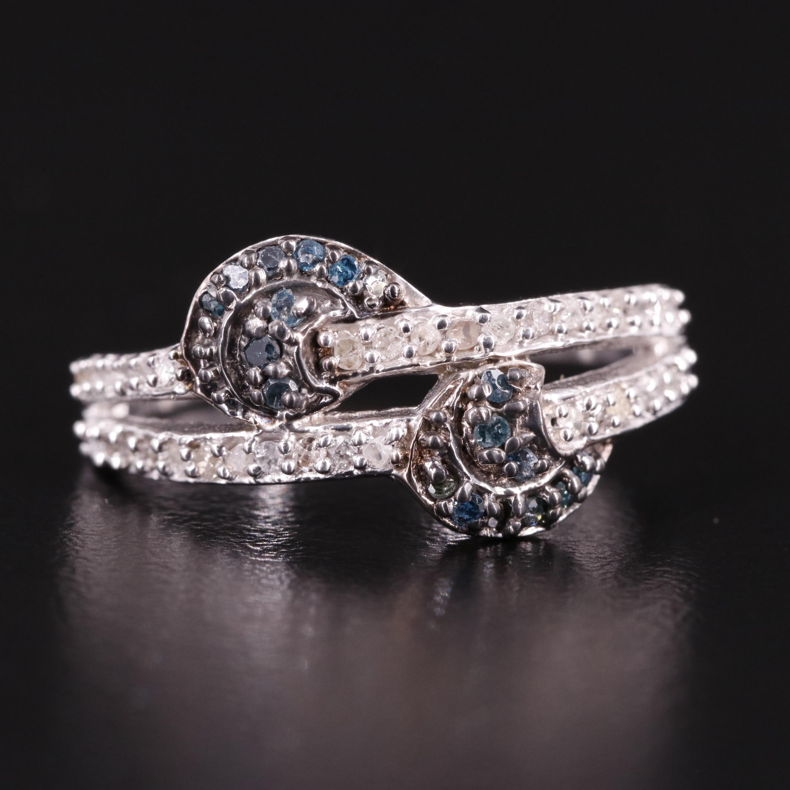 Sterling Diamond Ring