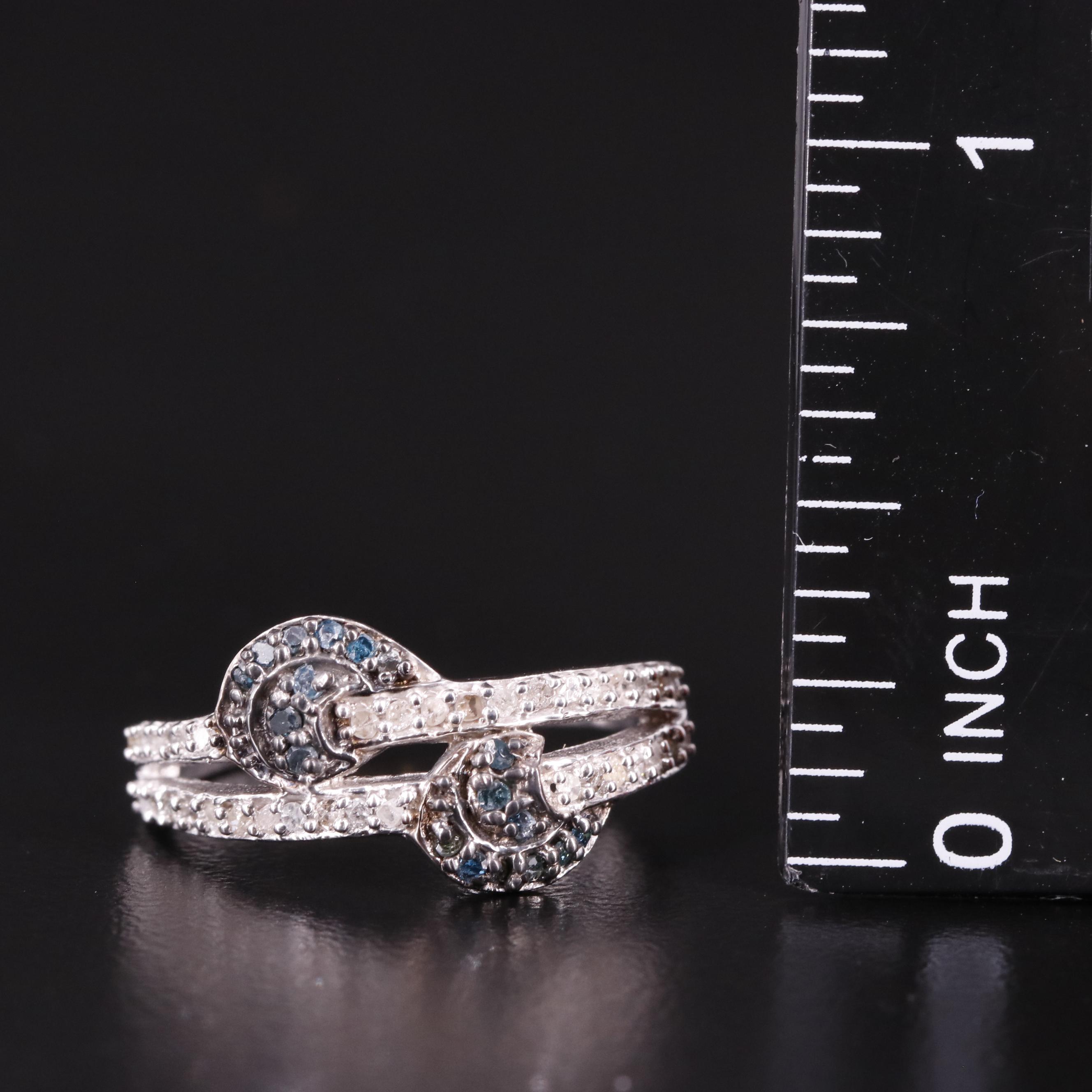 Sterling Diamond Ring