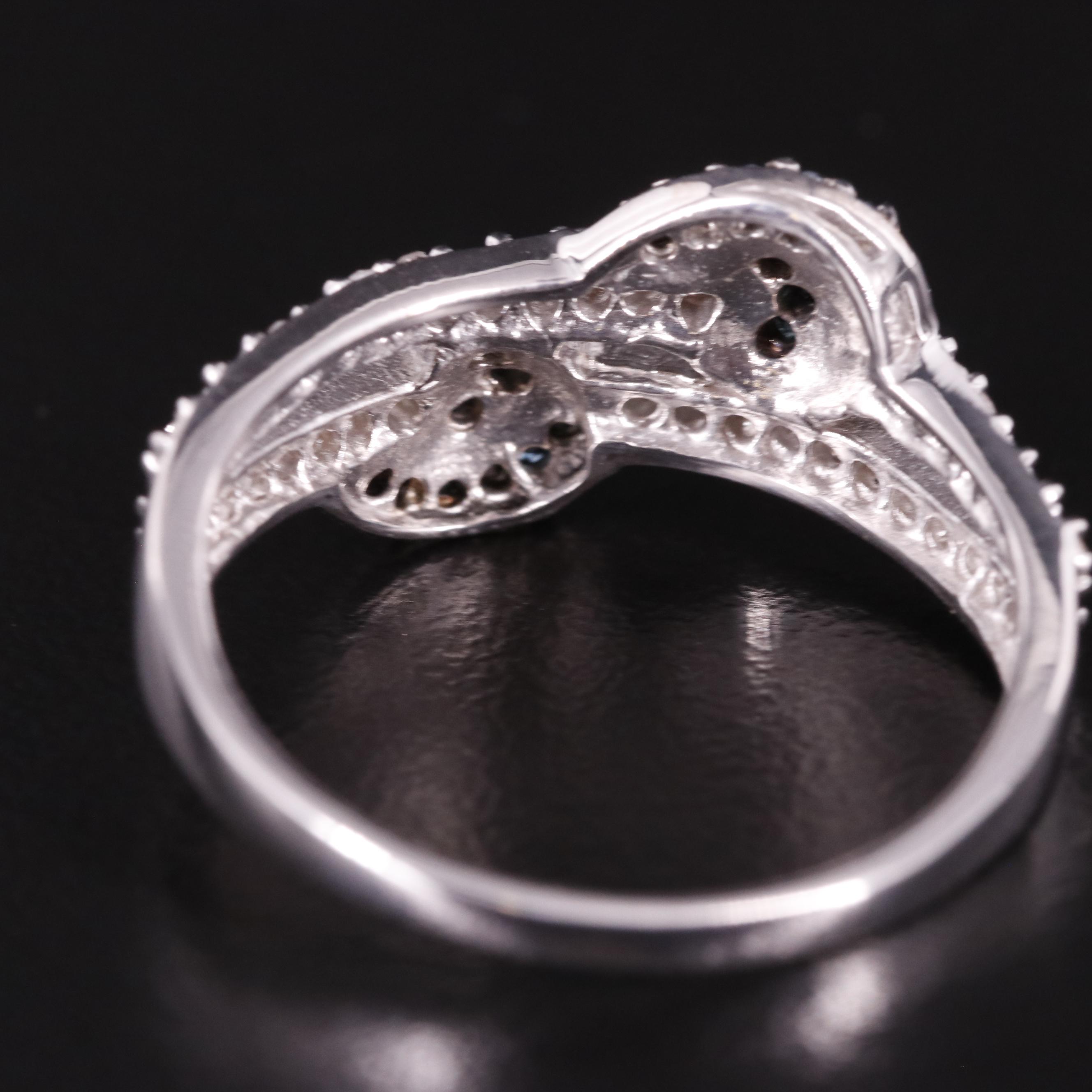 Sterling Diamond Ring