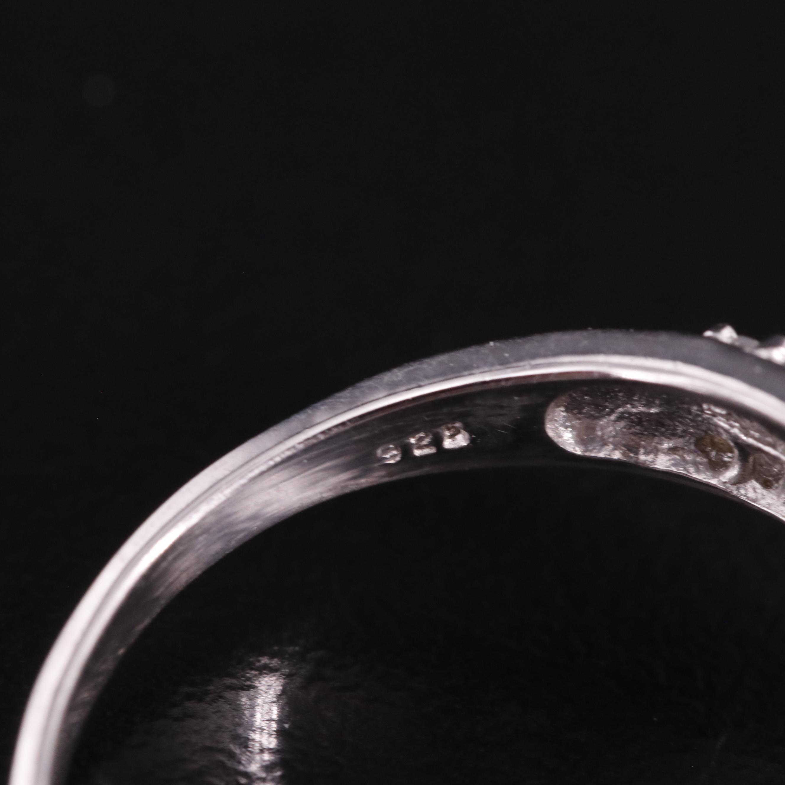 Sterling Diamond Ring