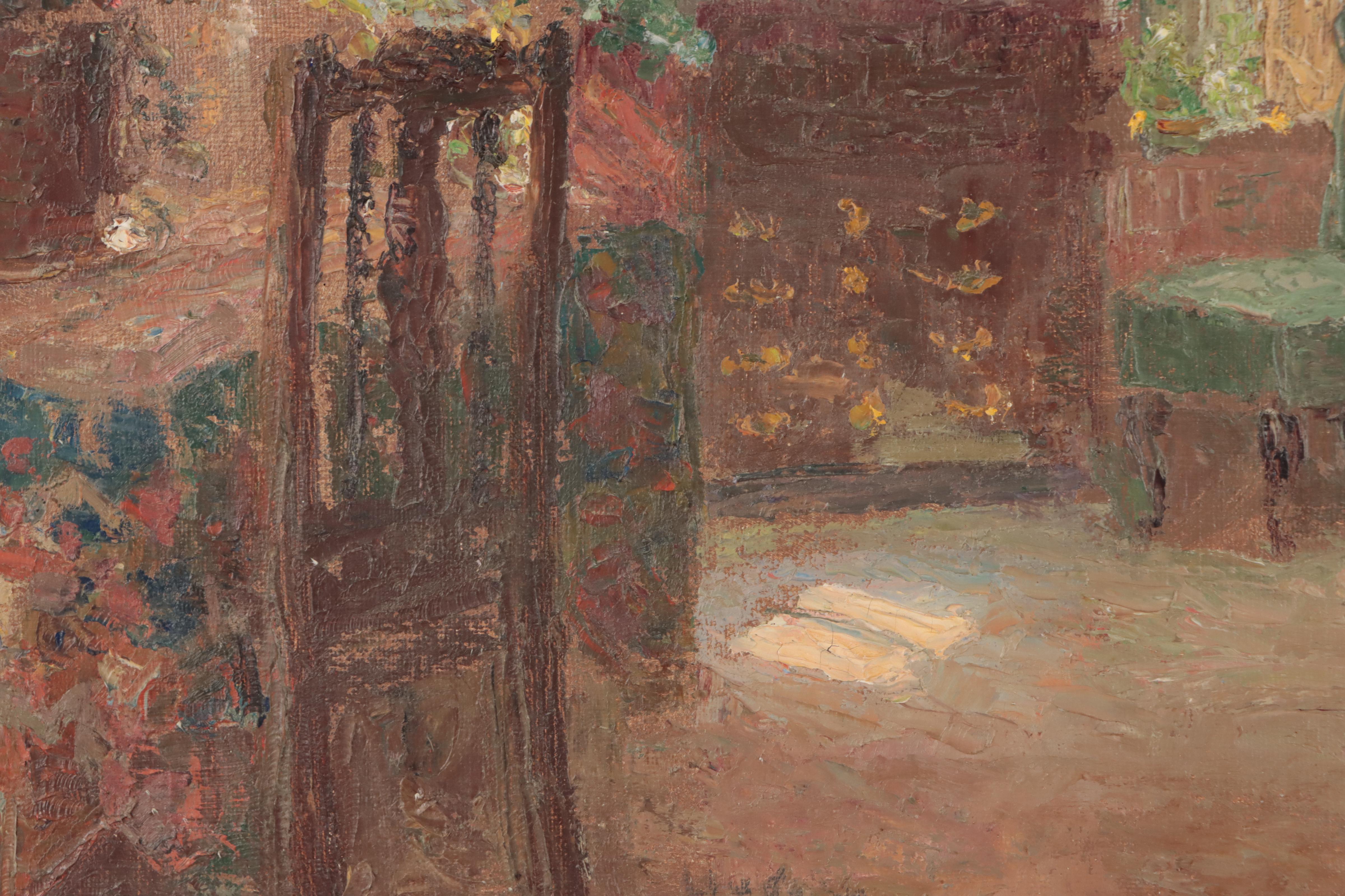 Impasto Oil Painting of Interior Scene