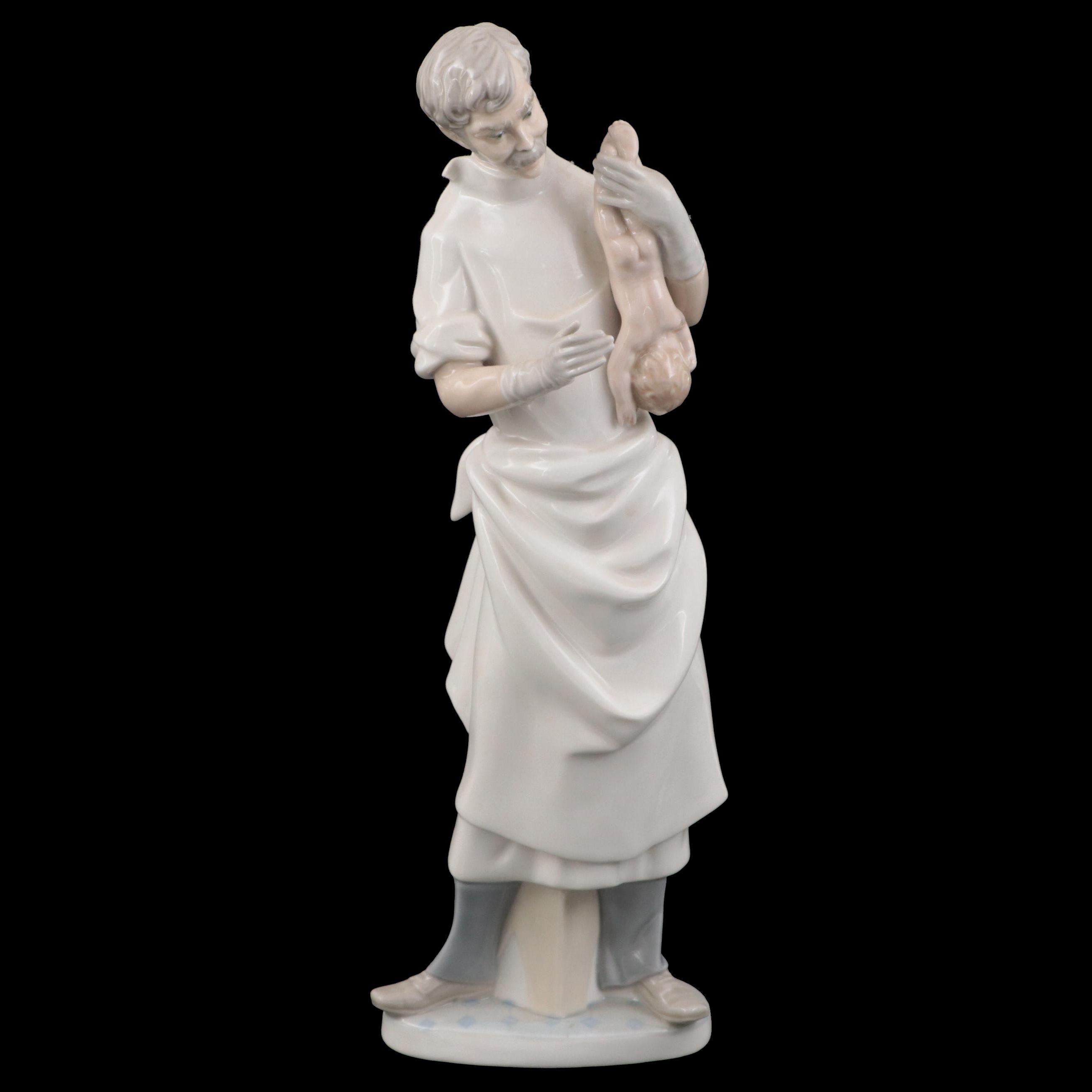 Lladró "Obstetrician" Porcelain Figurine Designed by Salvador Furió, 1974–1977