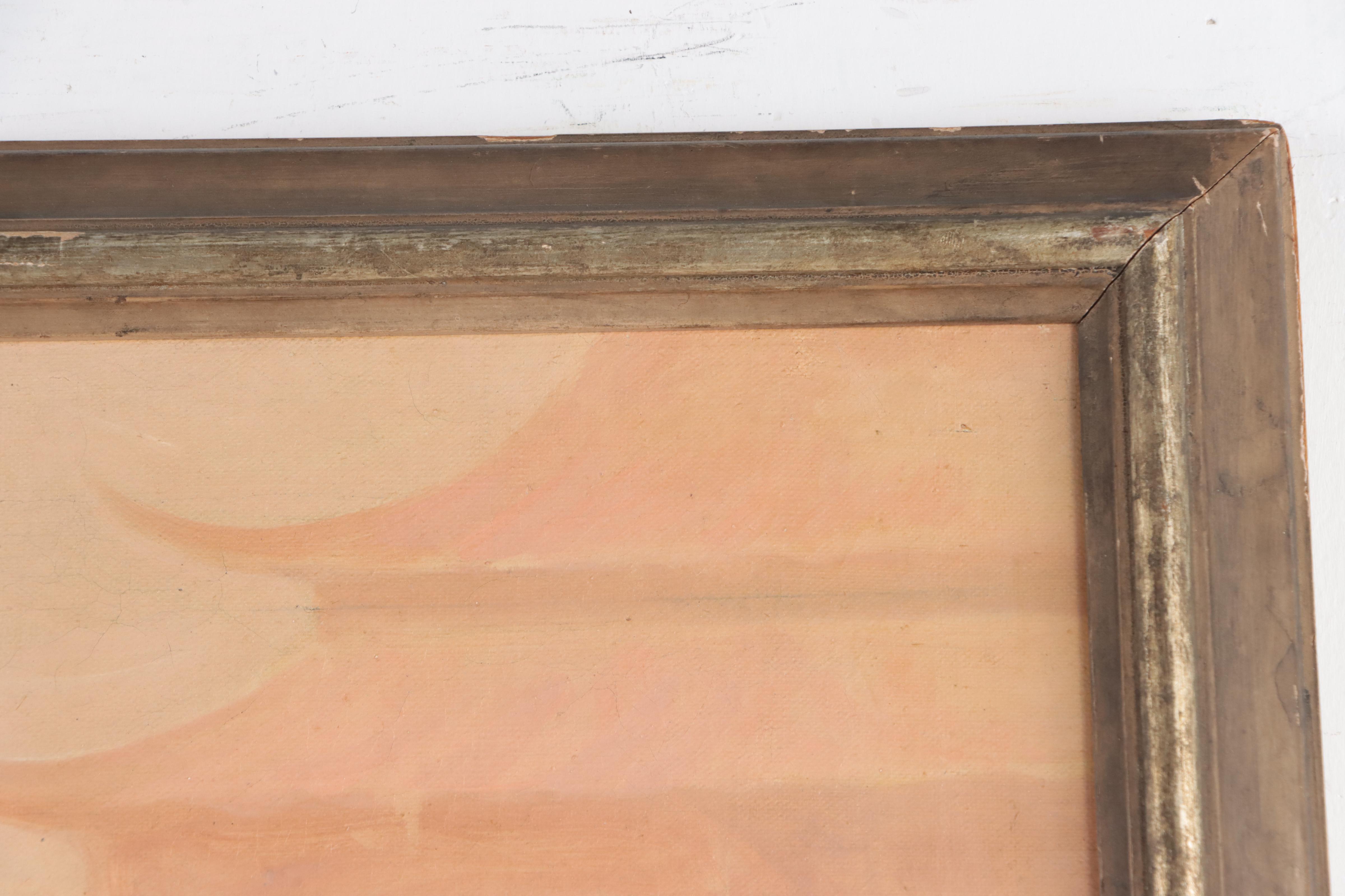 European School Oil Painting of Chinese Figures