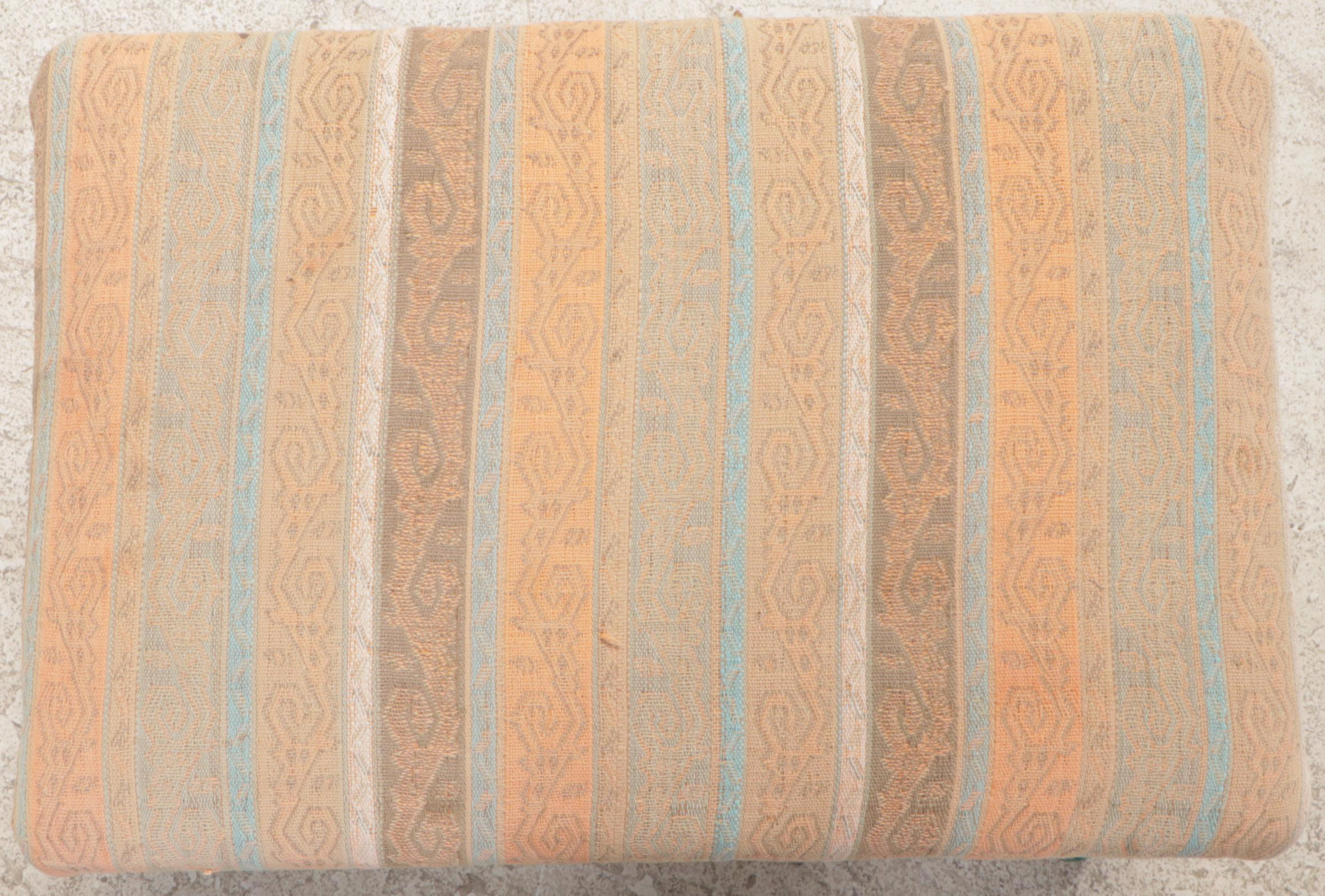 Pair of Louis XVI Style Green-Painted X-Form Stools