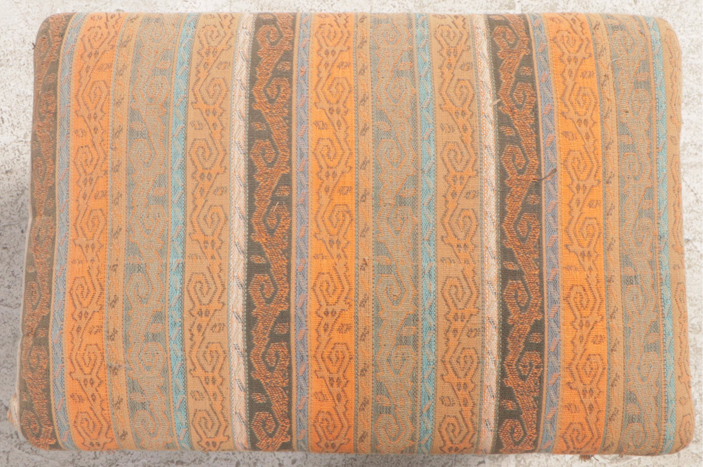 Pair of Louis XVI Style Green-Painted X-Form Stools