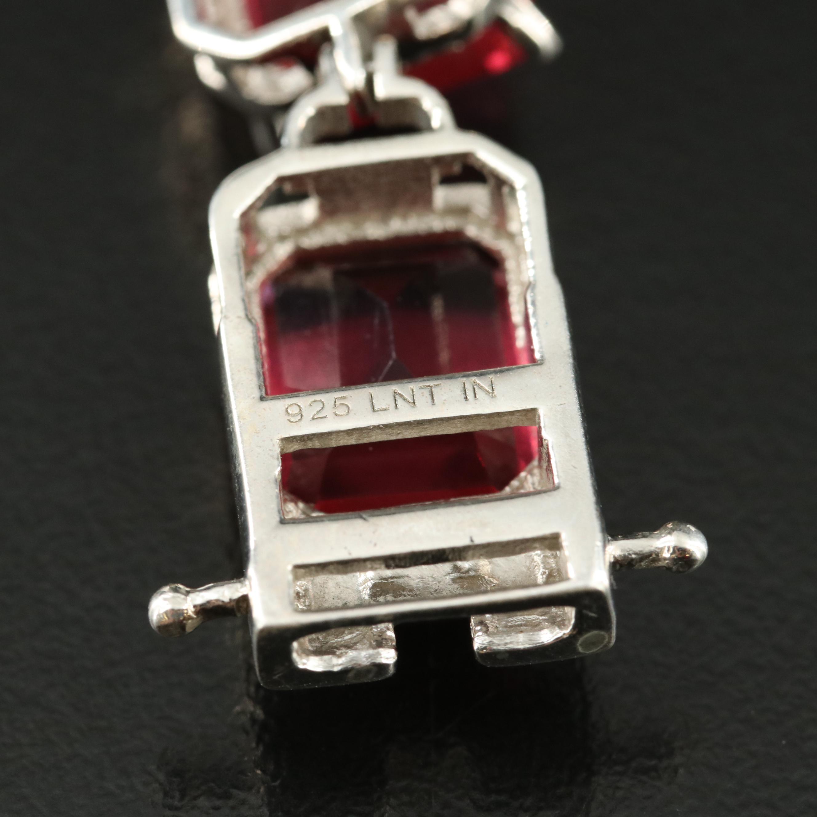 Sterling Glass Bracelet