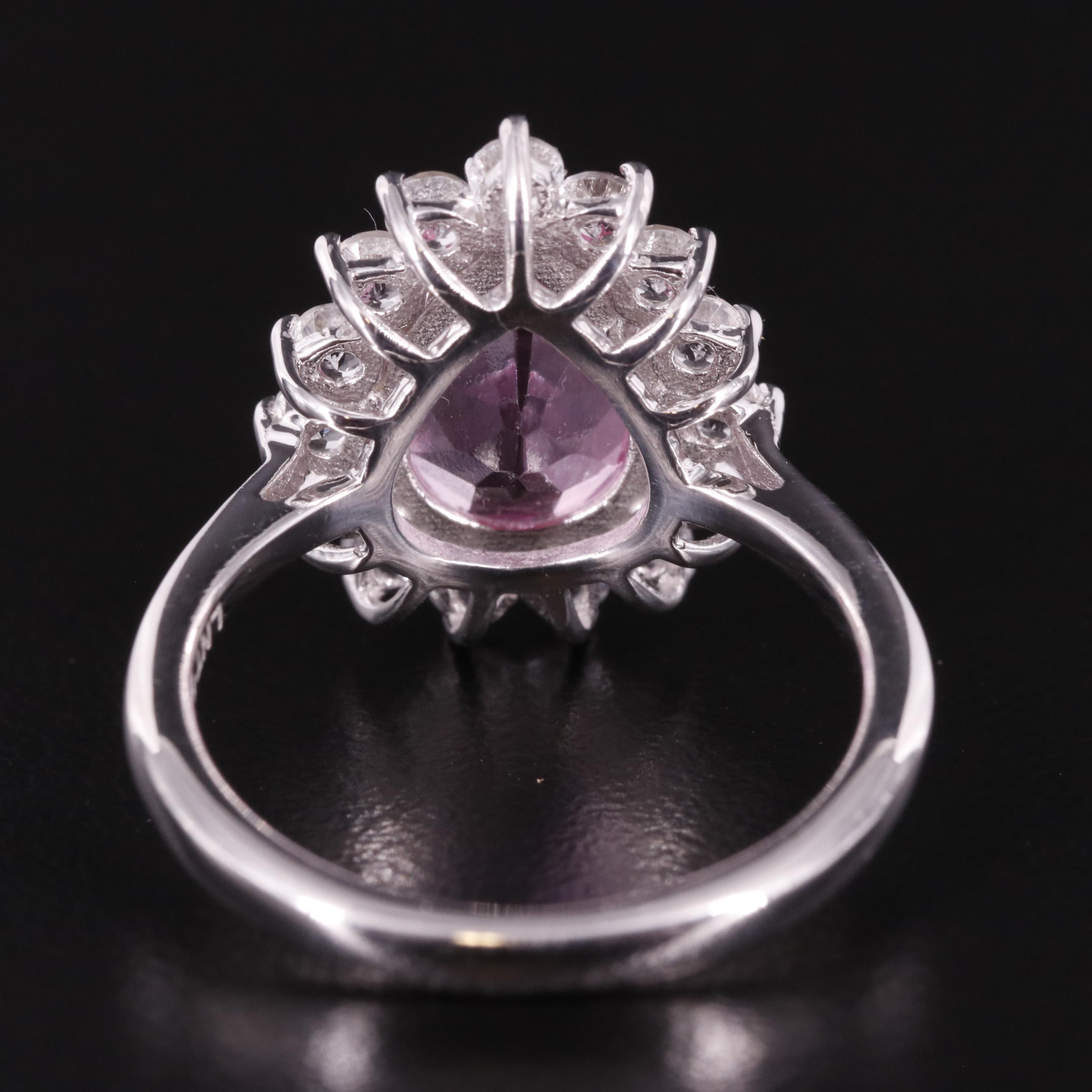 Sterling Topaz Halo Ring