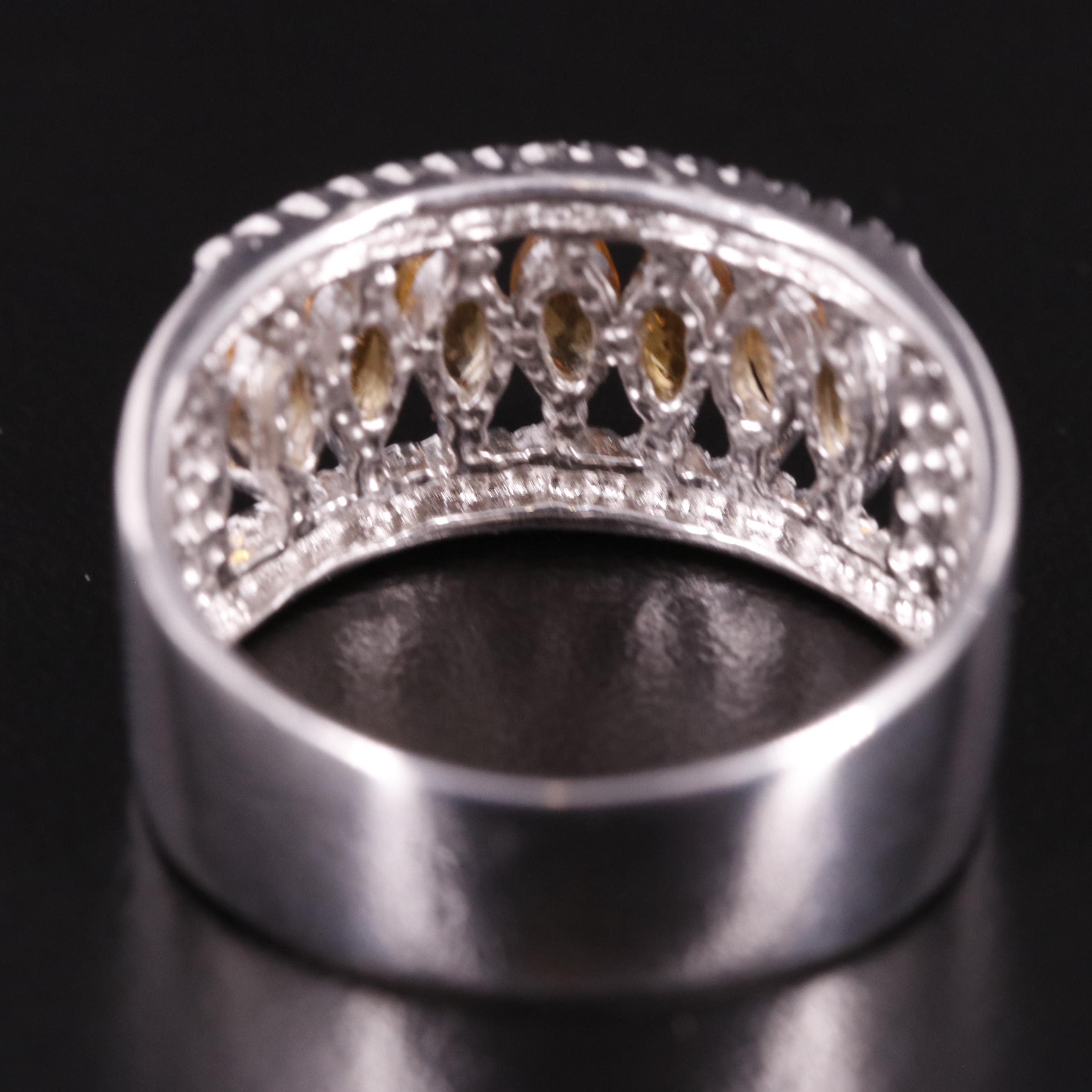 Sterling Citrine Ring