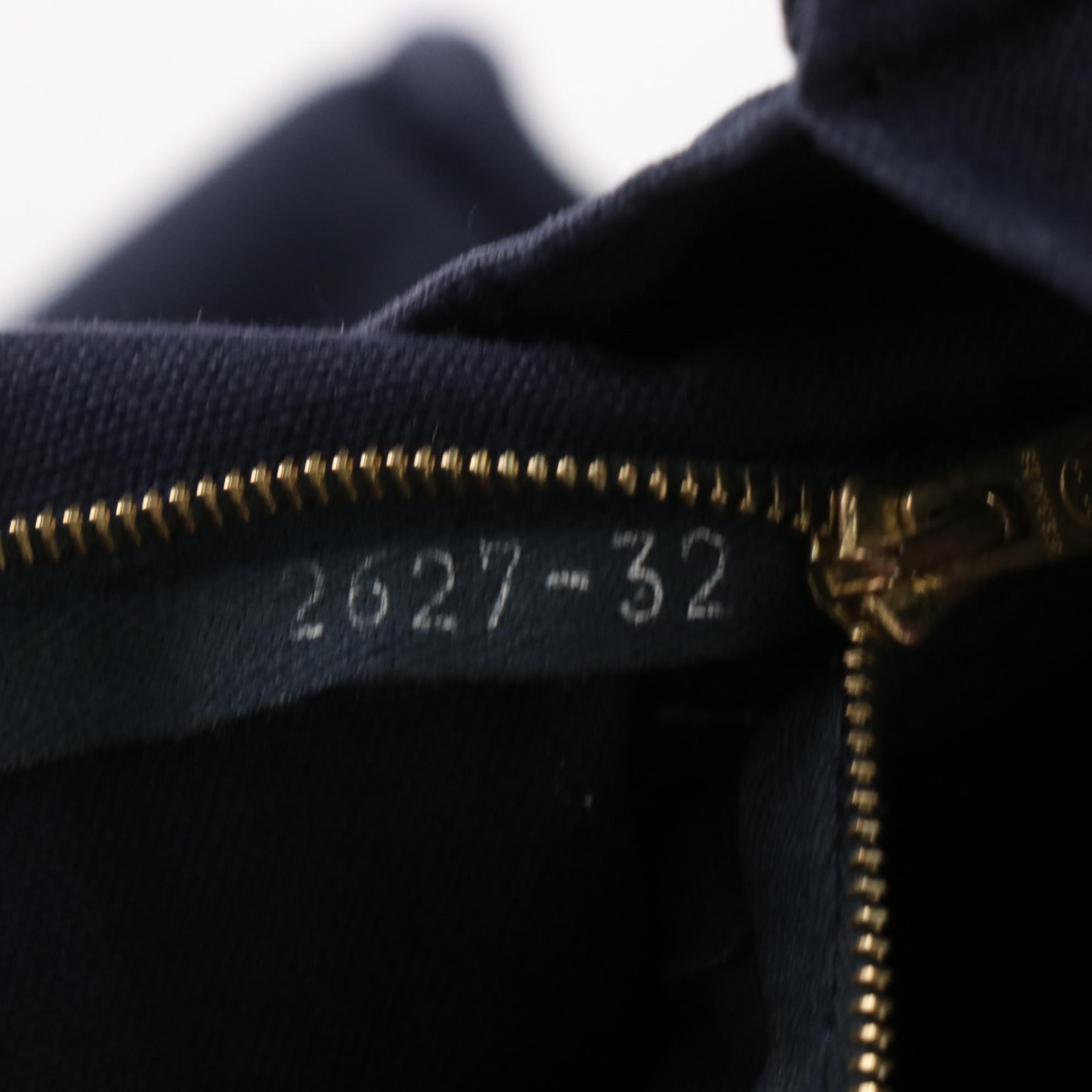 Hermès Fourre Tout MM Bag in Navy/Rust Canvas