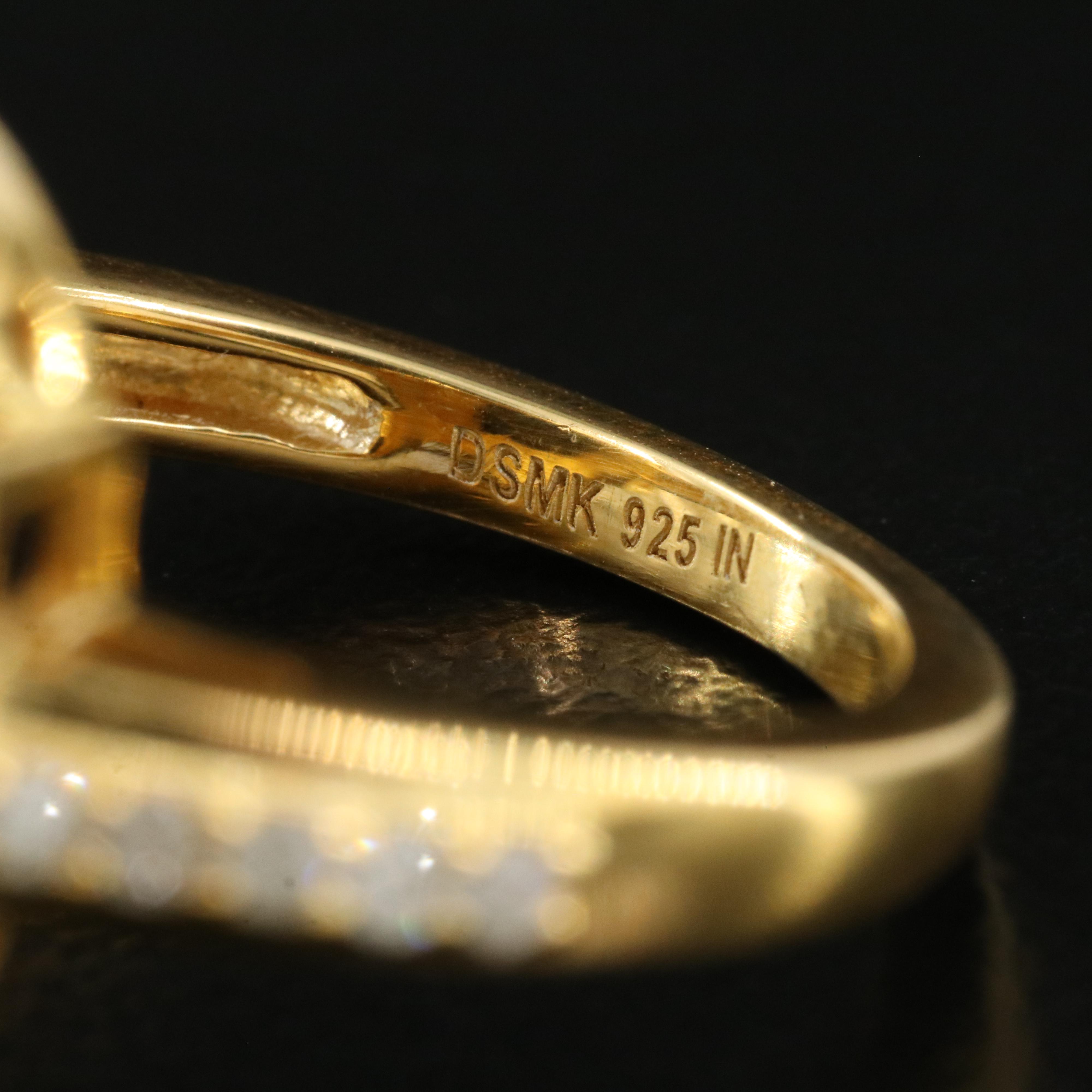 Sterling Corundum and Diamond Ring