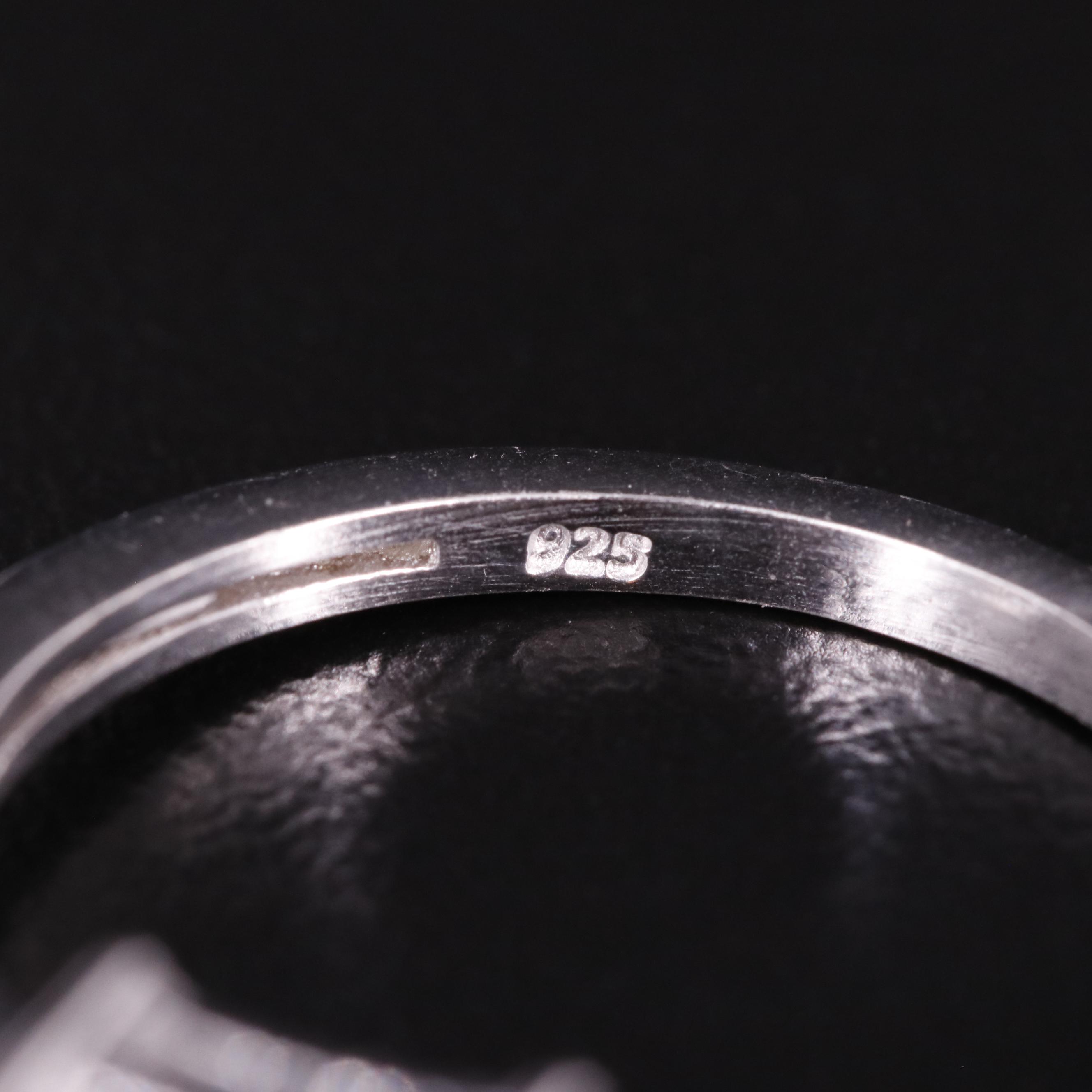 Sterling Blue Topaz Solitaire Ring