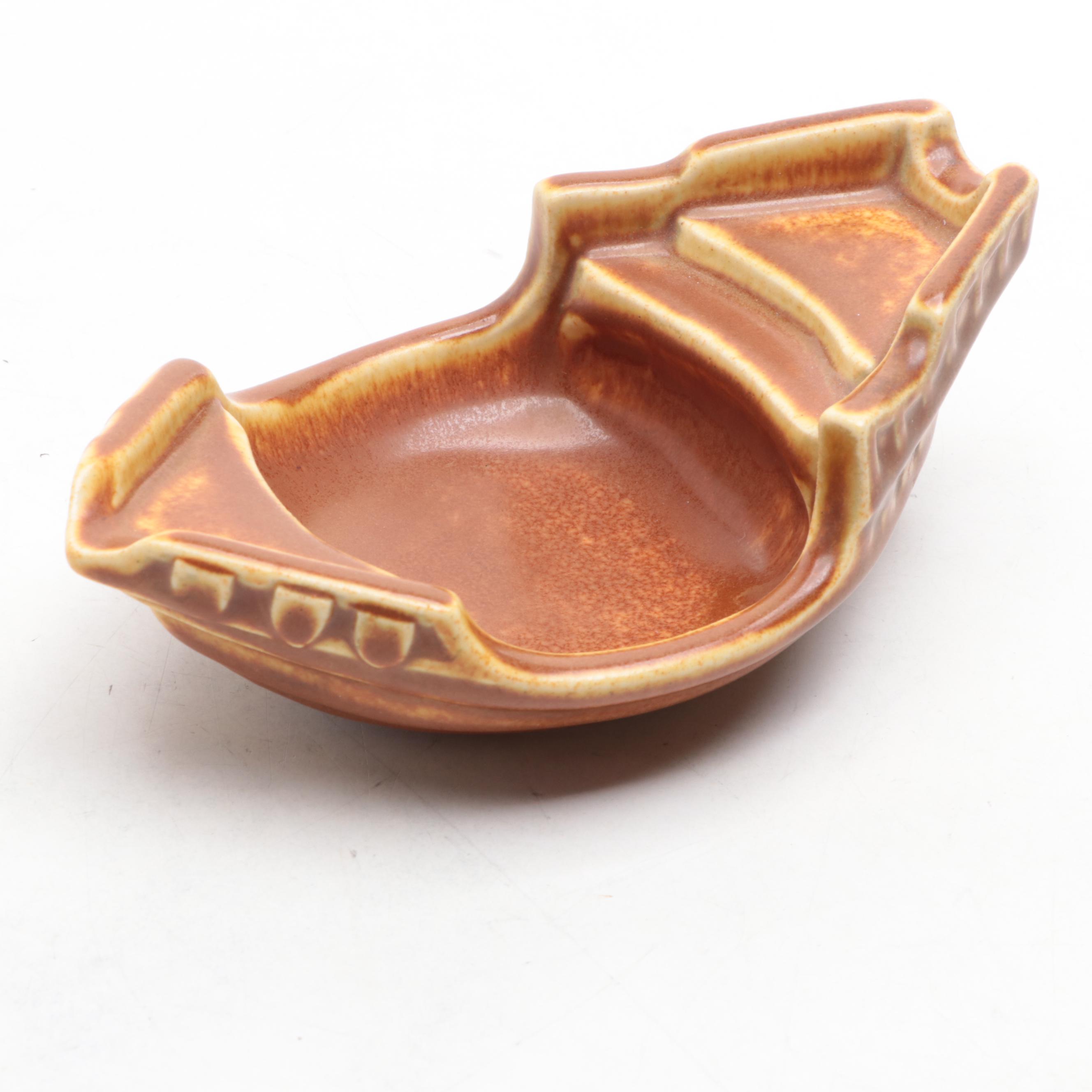 Rookwood Pottery Brown Glaze Elephant Bookend and More, 1920s