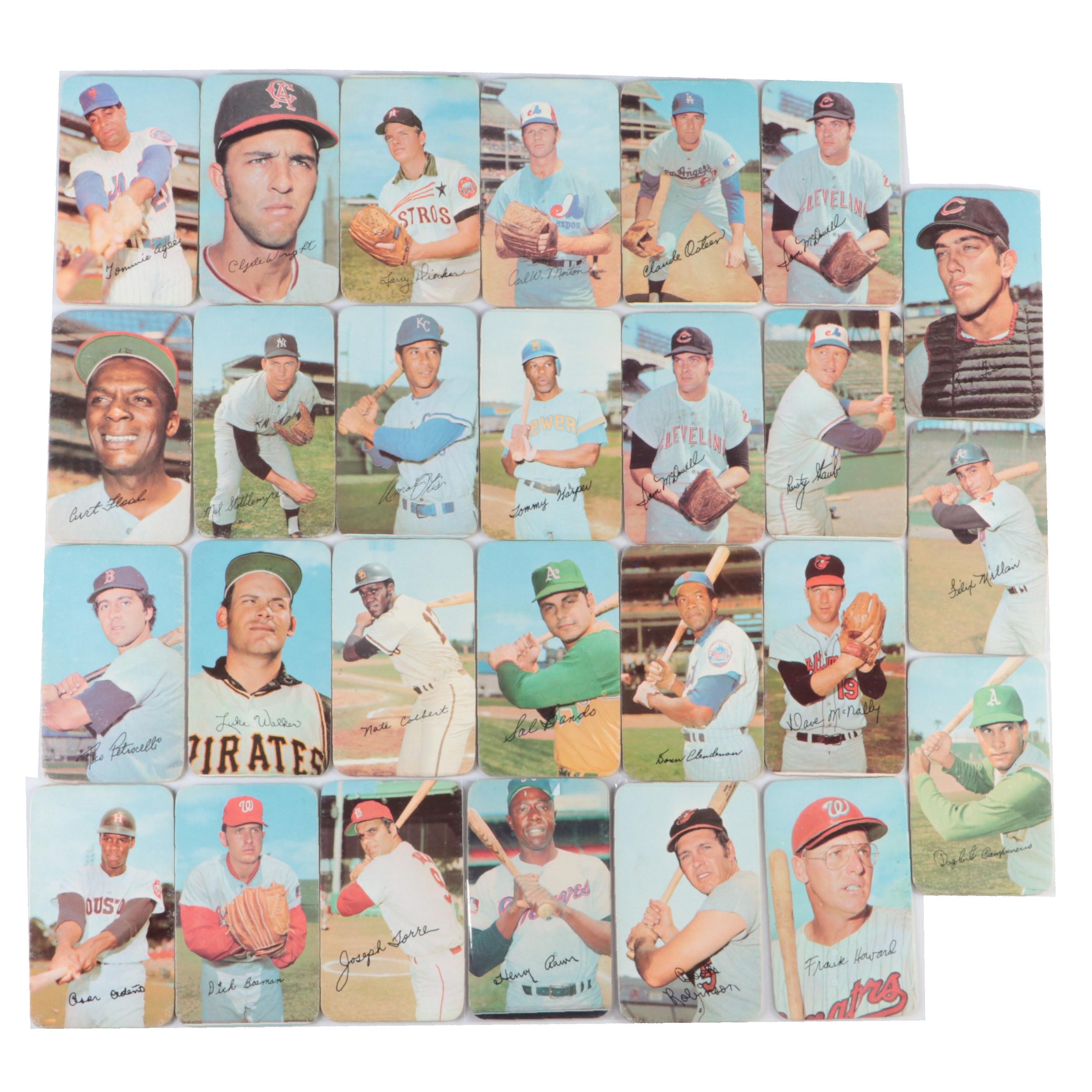 1970-1971 Topps Super Baseball Cards with Hank Aaron, Brooks Robinson and More