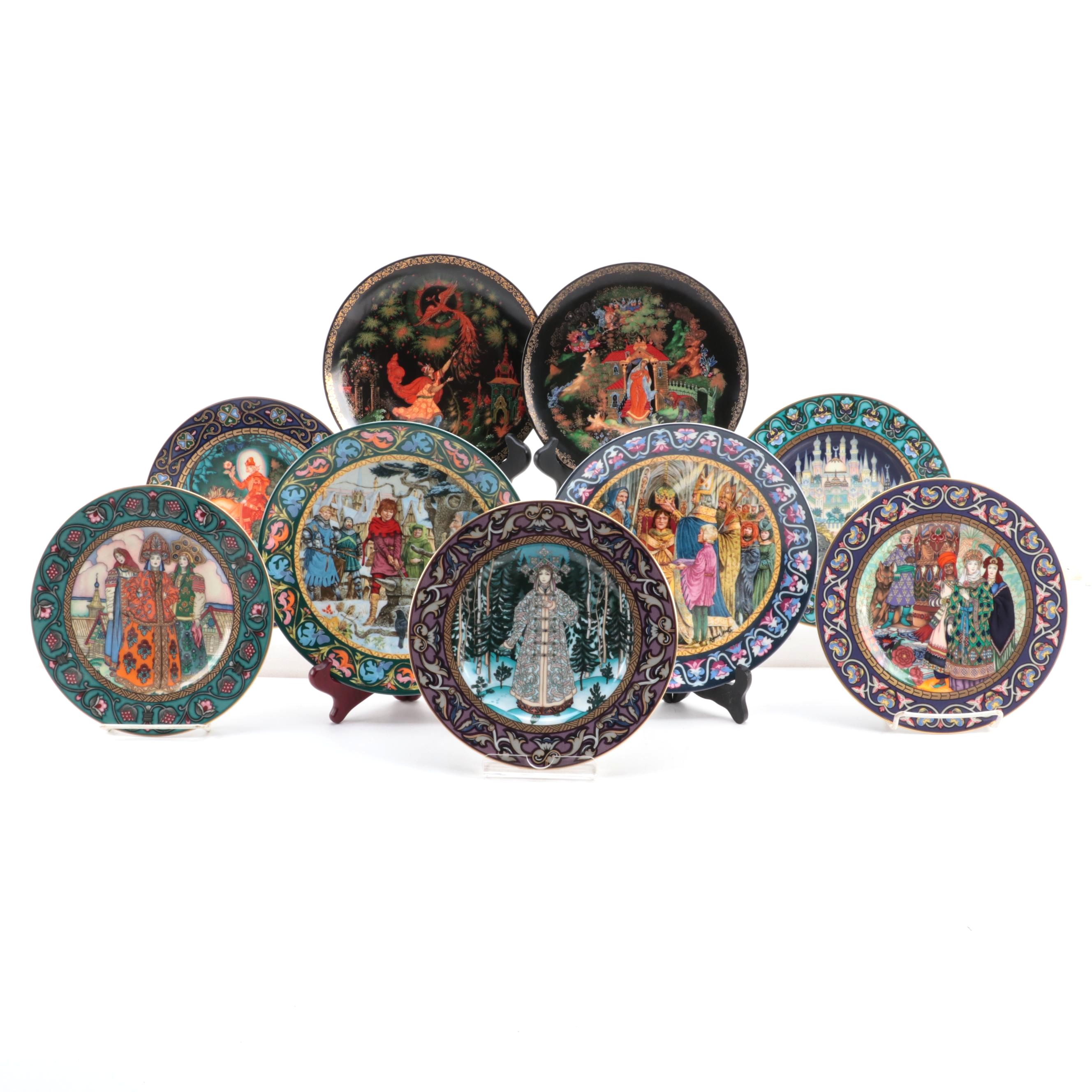 Heinrich The Russian Fairy Tales with Wedgwood The Legend of King Arthur Plates