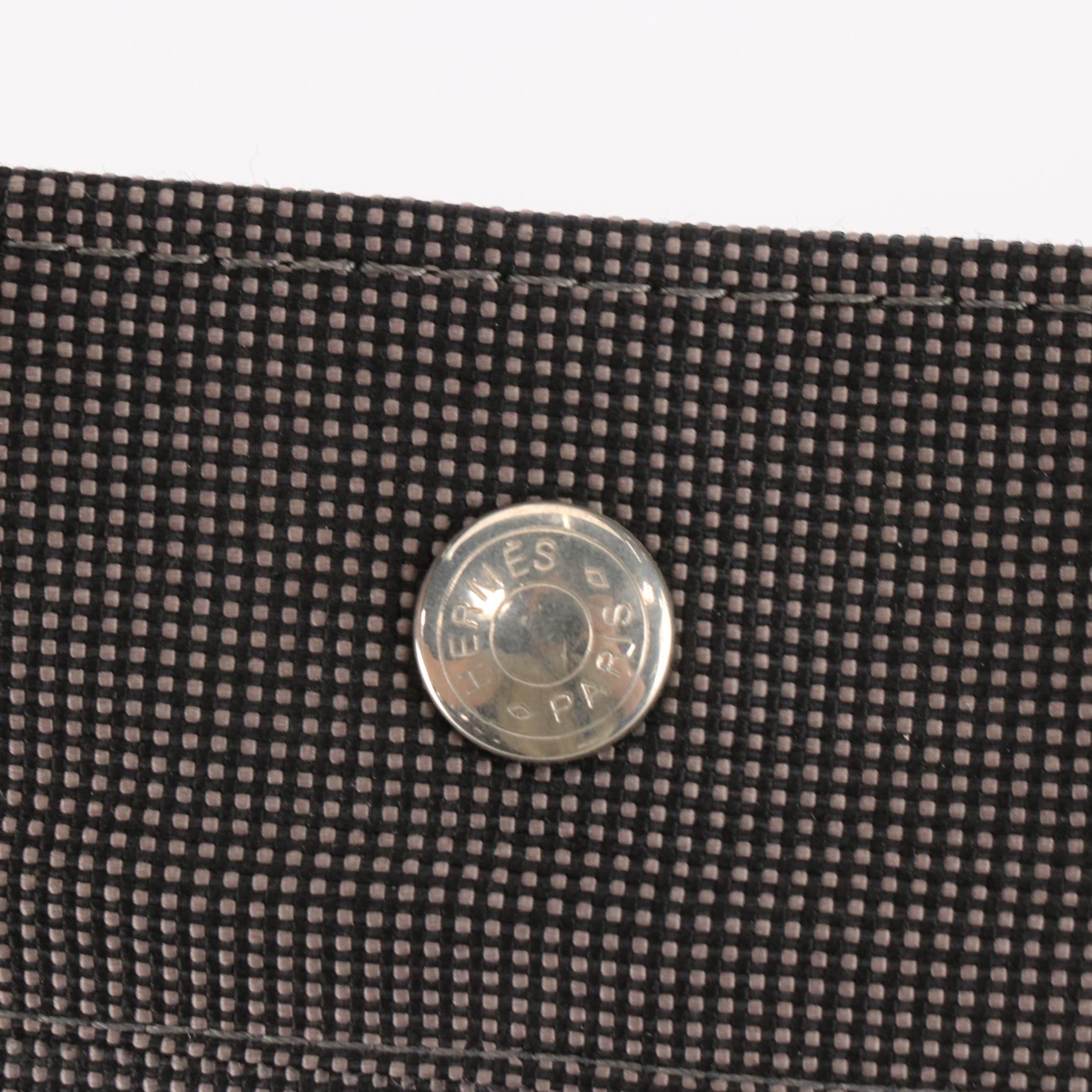 Hermès Herline Fourre Tout GM Tote Bag in Grey and Black Nylon