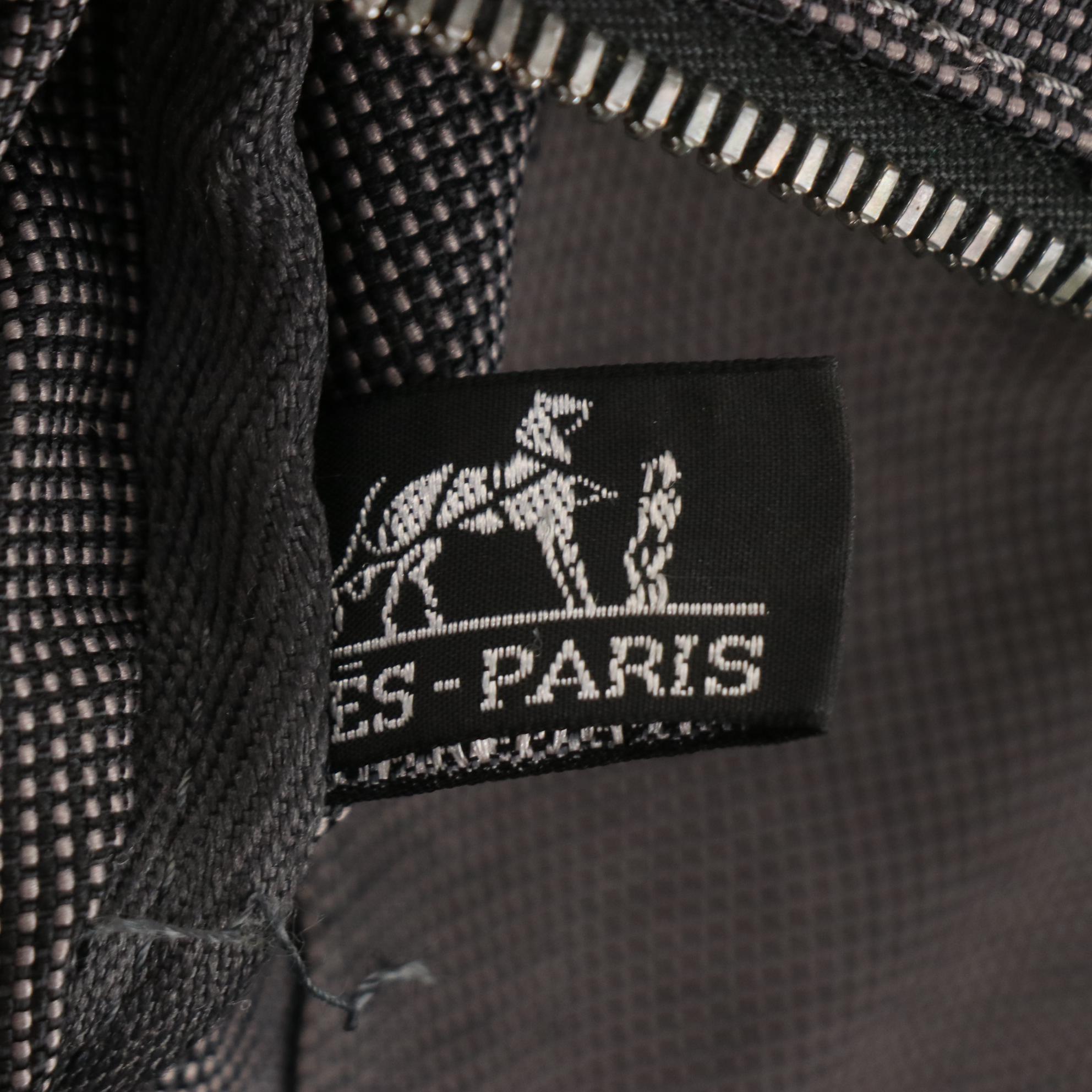 Hermès Herline Fourre Tout GM Tote Bag in Grey and Black Nylon