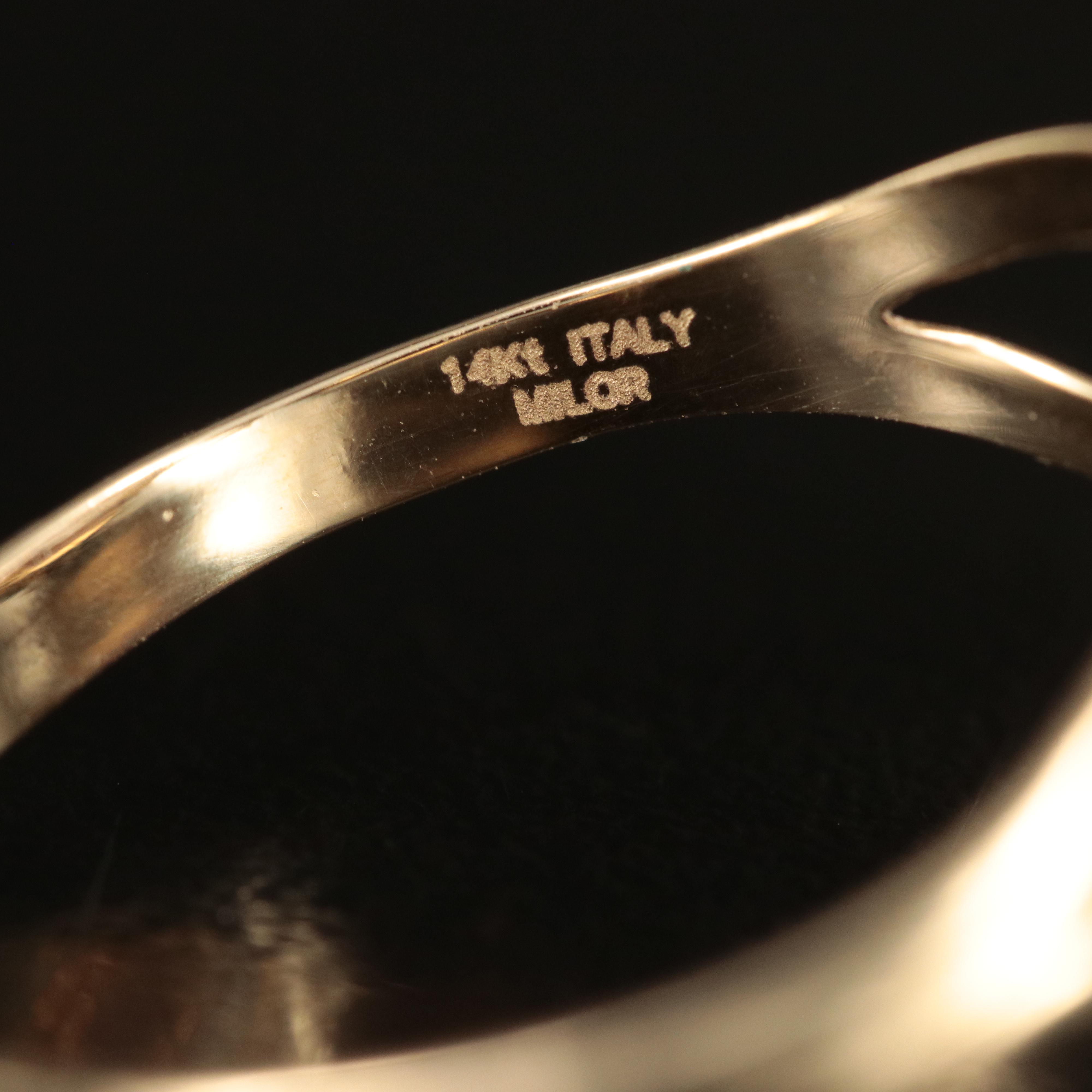 14K 14.44 CT Amethyst Ring with Braid Detail