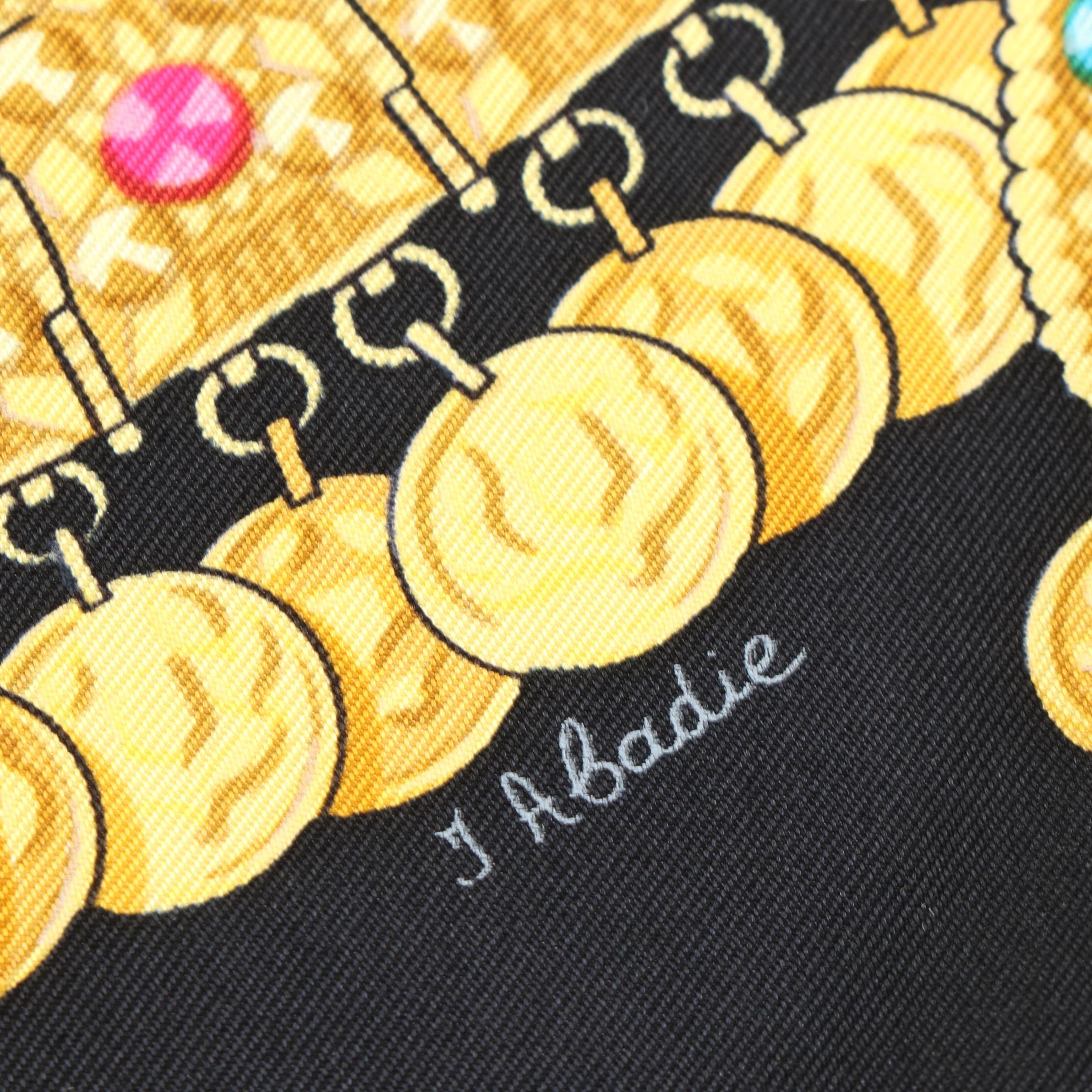 Hermès "Kosmima" Silk Twill Scarf 90