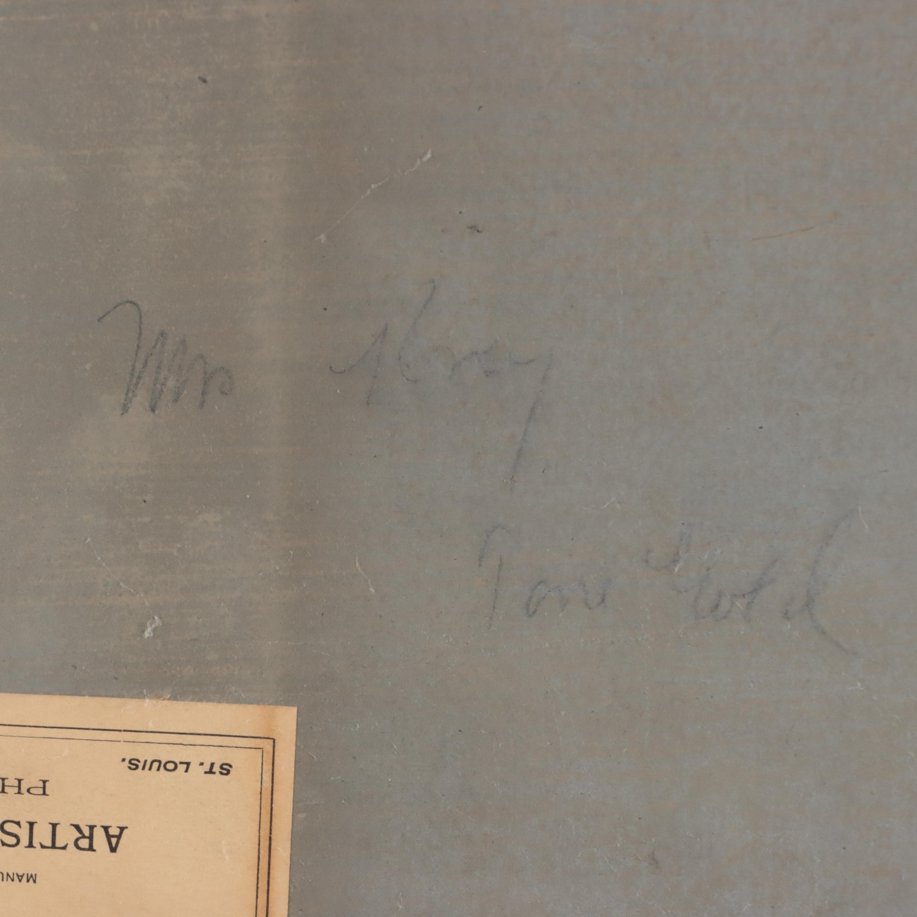 Oil Painting of Sailing Ship In Coastal Landscape