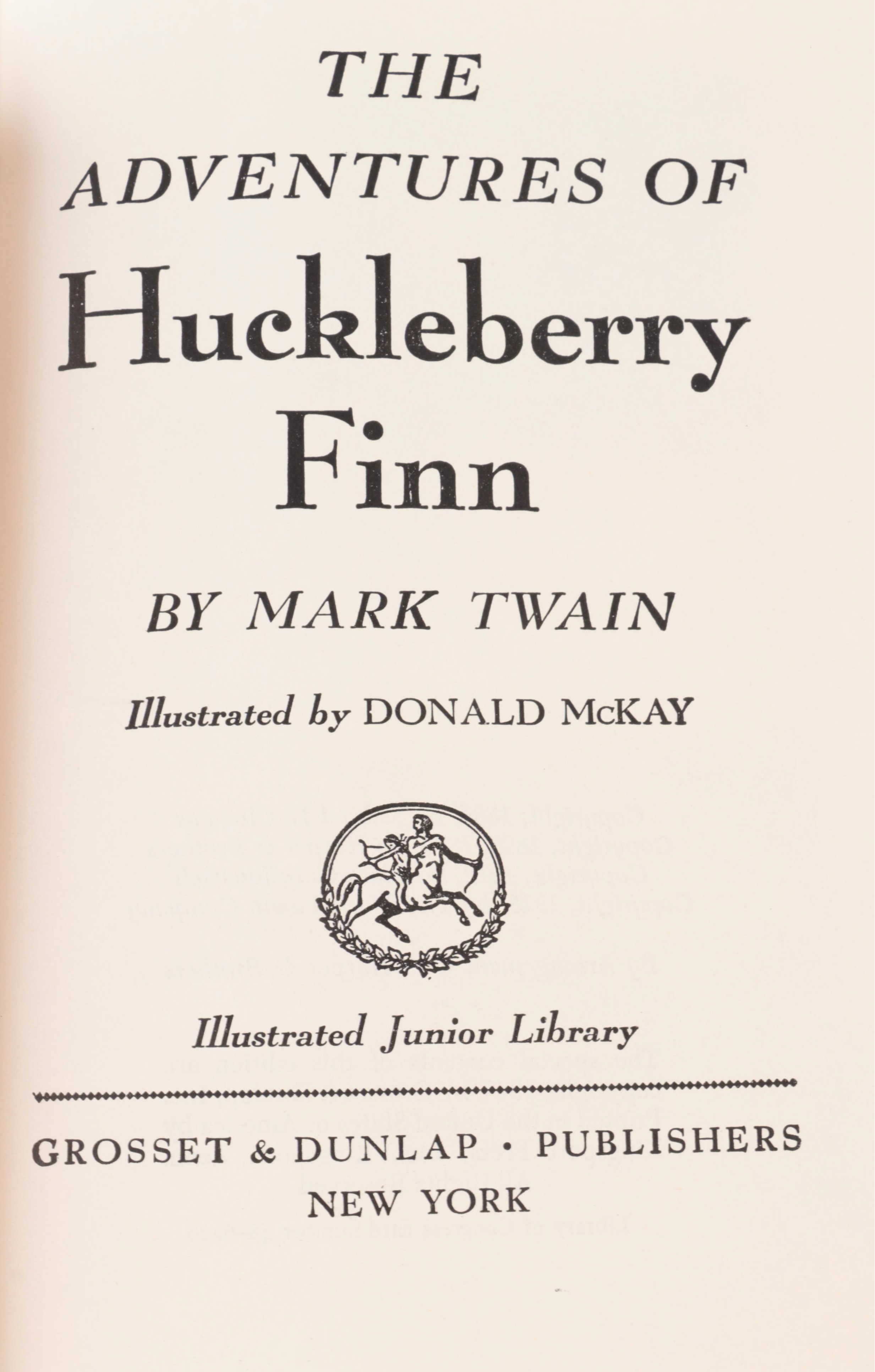 Illustrated Junior Classics Including "Huckleberry Finn" and "Tom Sawyer"